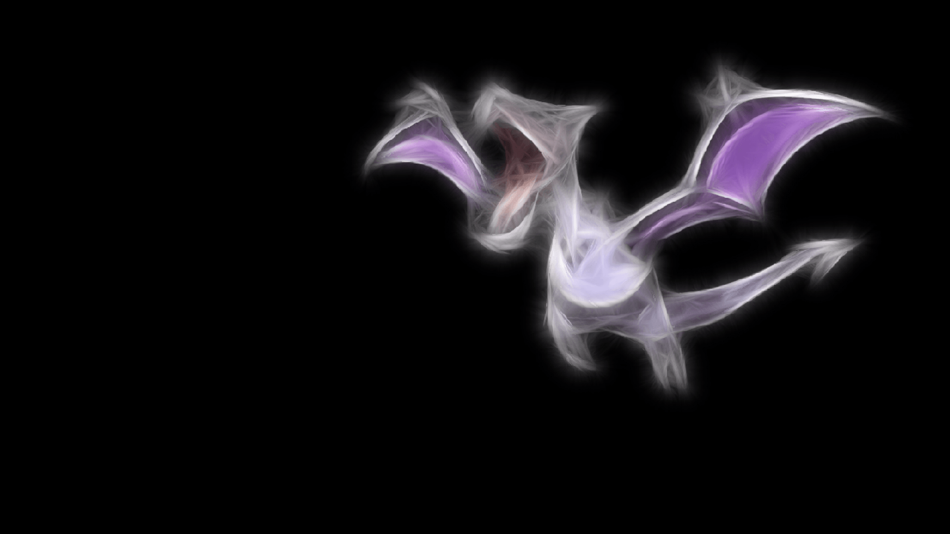 ScreenHeaven: Aerodactyl Pokemon black background dragons simple