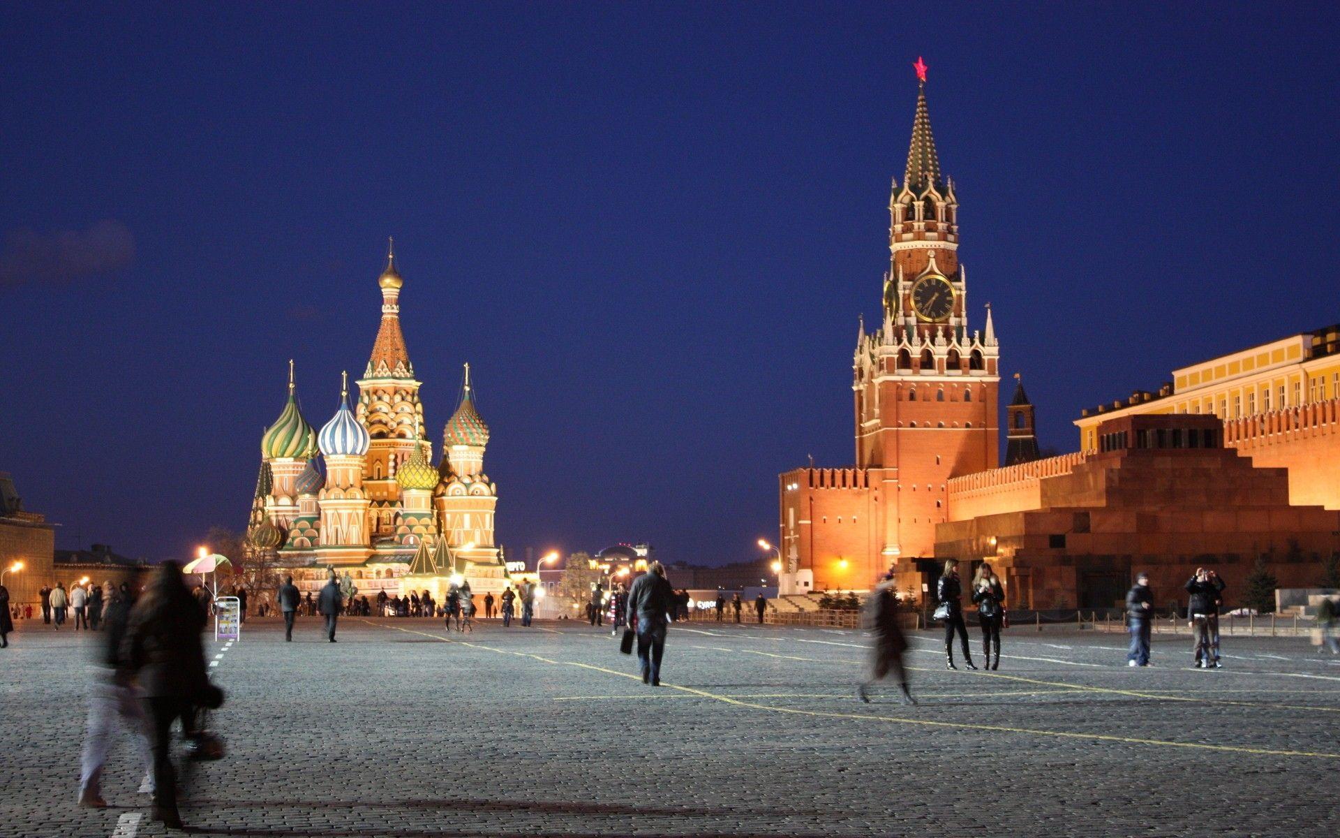 Wallpaper, Russia, Moscow, Kremlin, Red Square, people, movement