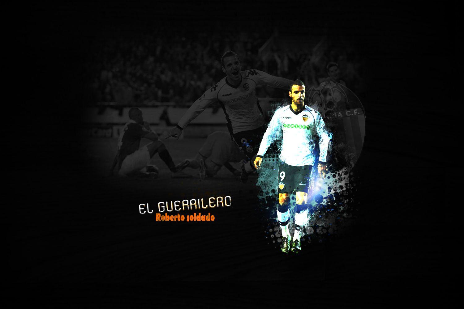 Roberto Soldado. Valencia CF. JD WALLPAPERS • Wallpaper En Tus