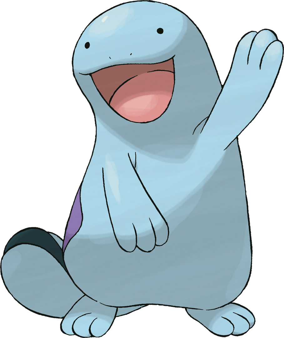 Quagsire has an awesome face. That's all there is to it. He's a