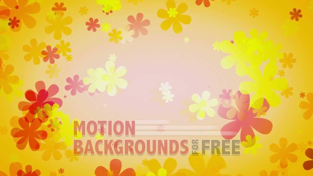 Flower Power Free Motion Background