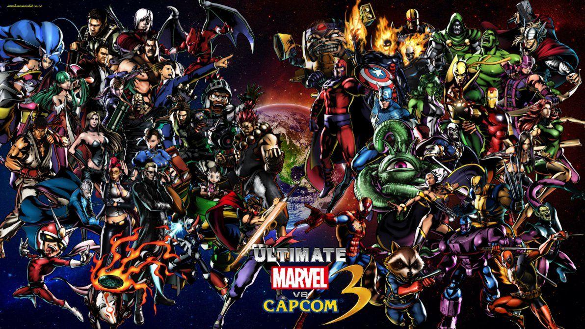 Ultimate Marvel Vs Capcom 3 Cast Wallpaper By Bxb Minamimoto
