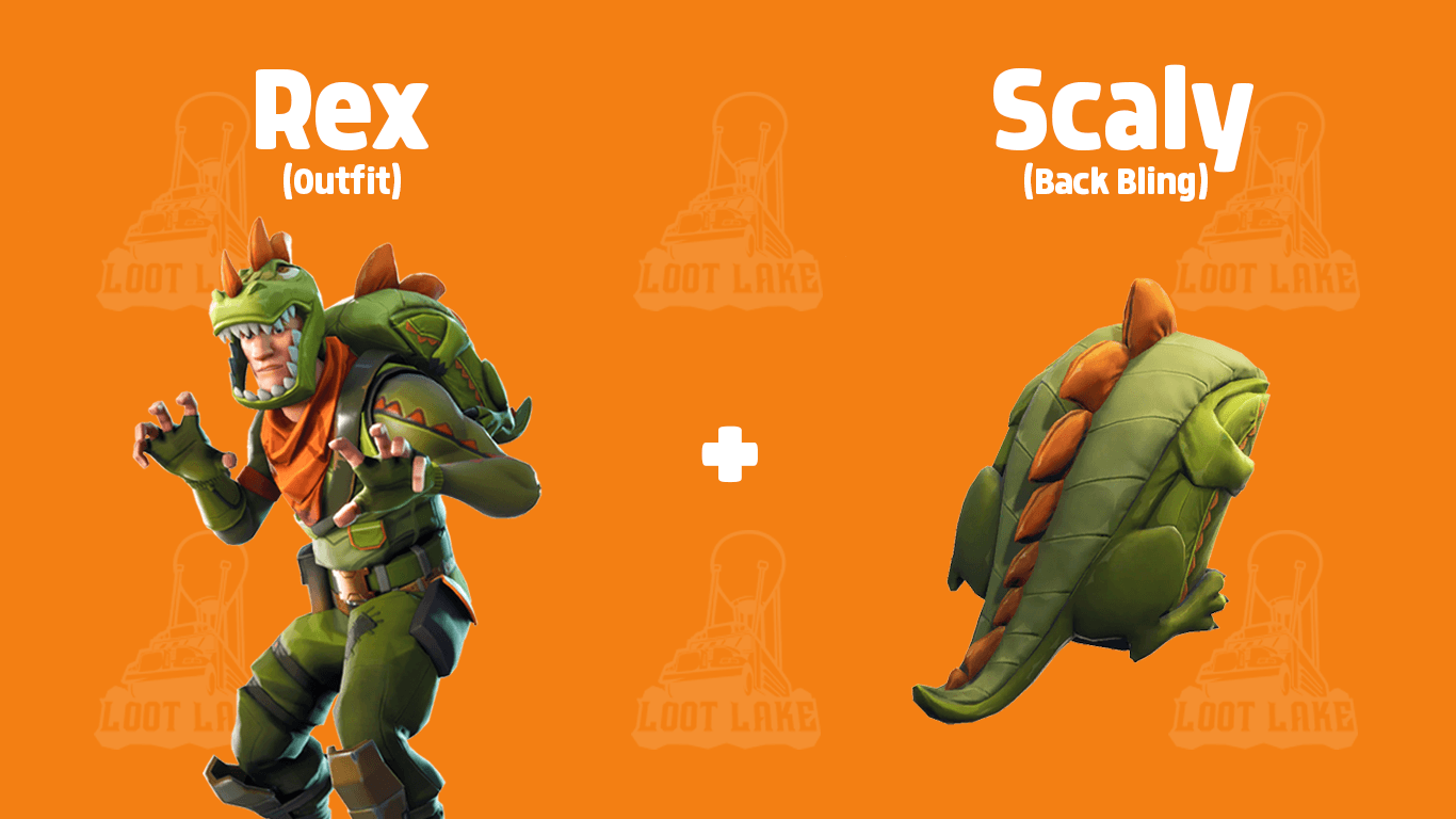 Coming soon: Rex outfit + Scaly back bling for pro Fortnite