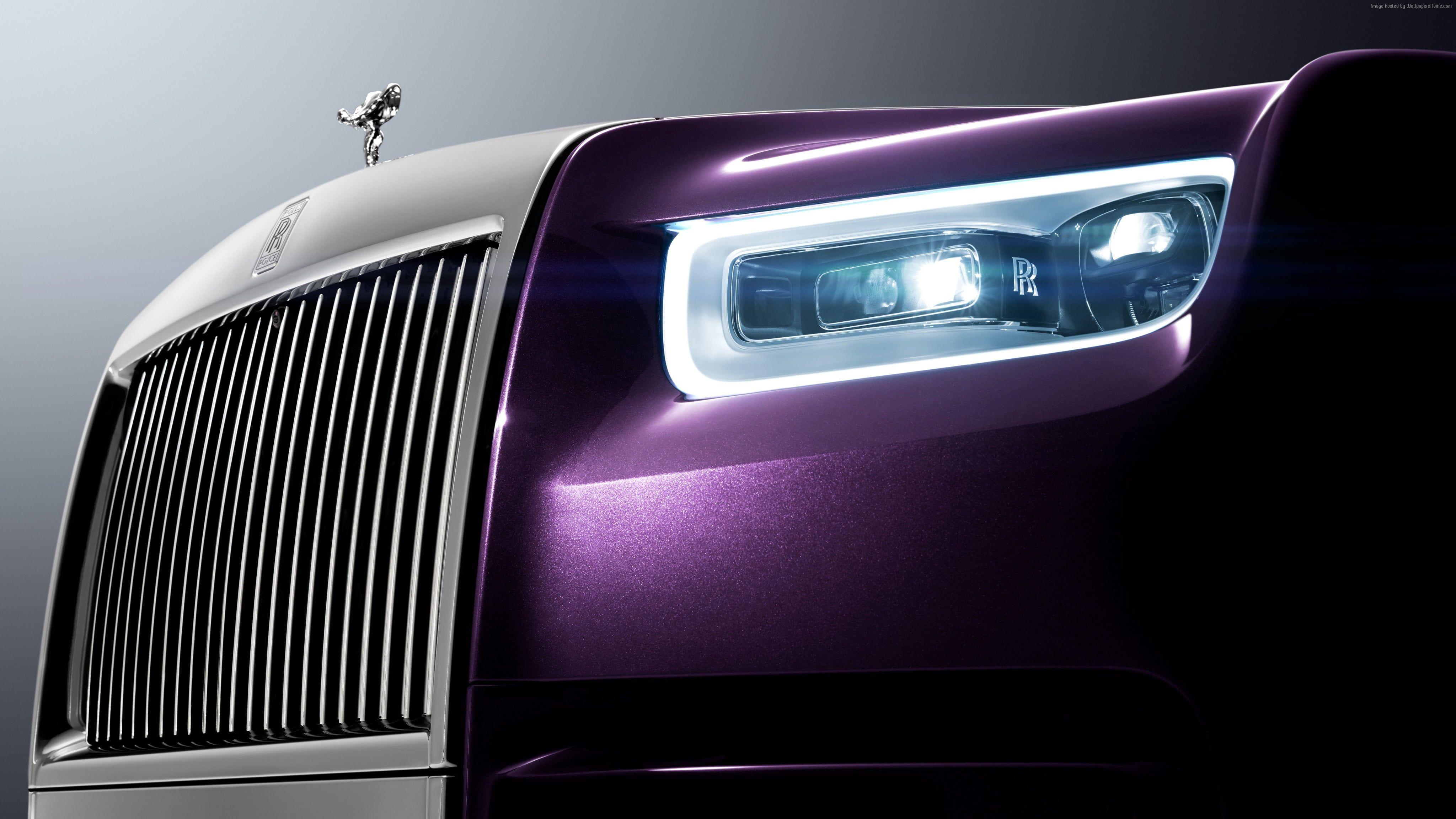 Purple Rolls Royce Phantom HD wallpaper