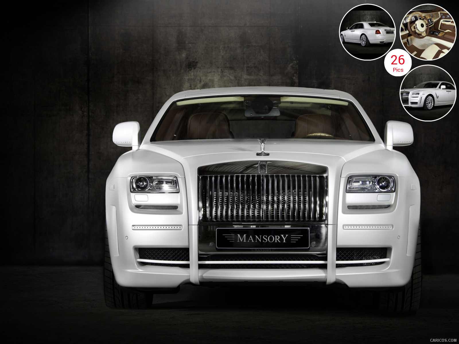 Mansory Rolls Royce Ghost White. Wallpaper