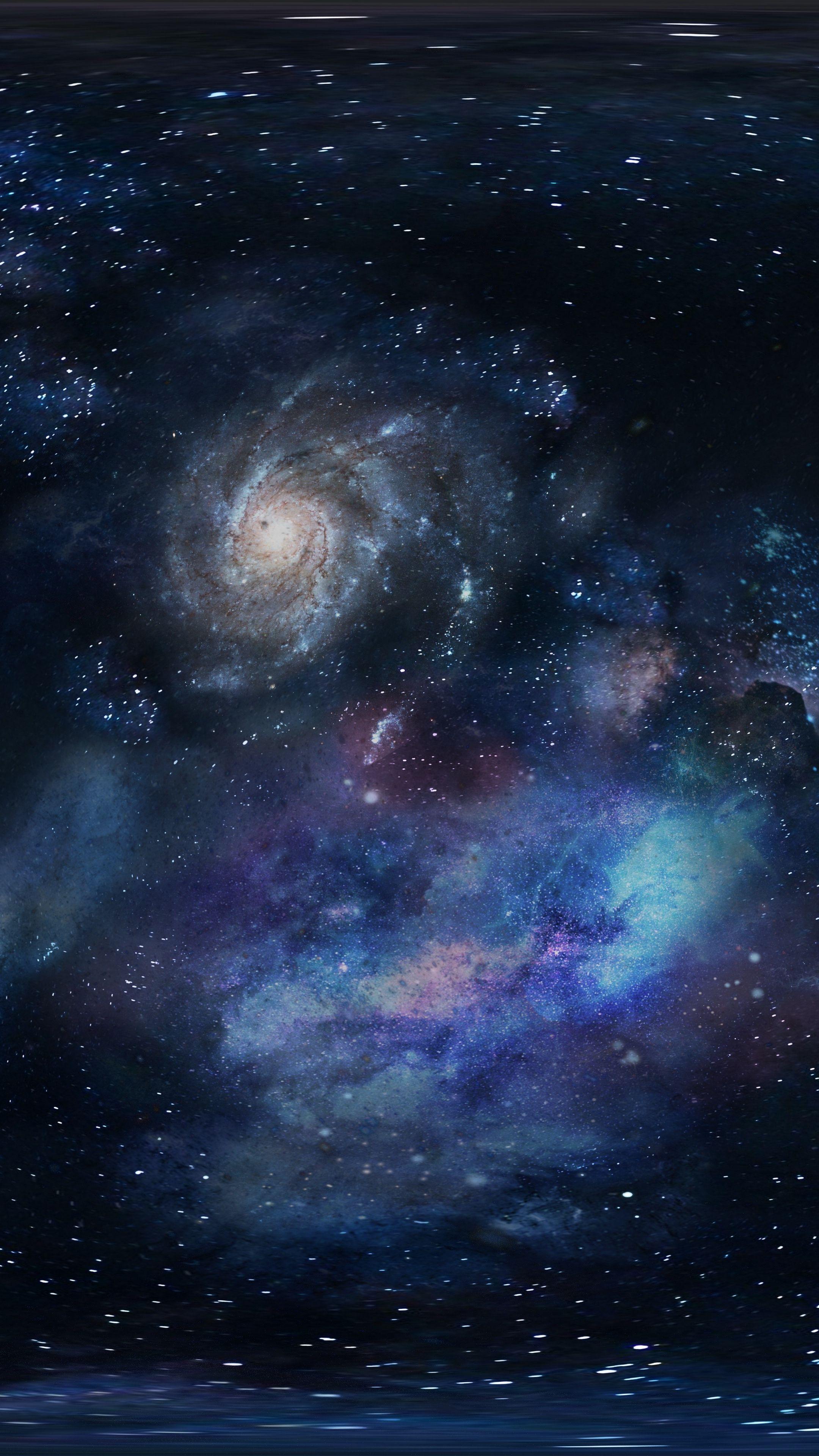 Download wallpaper 2160x3840 galaxy, space, stars samsung galaxy s4