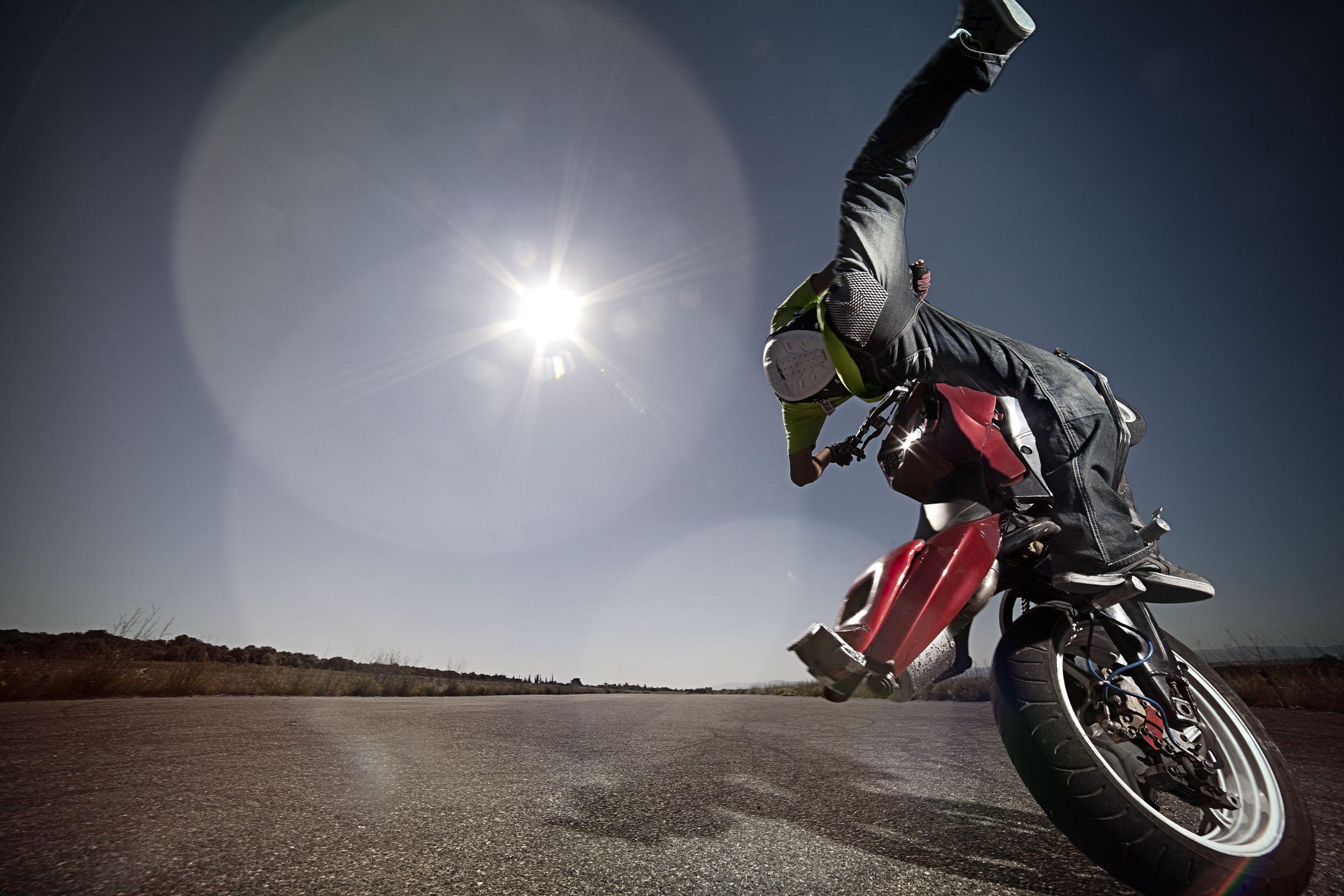 Motorbike stunt rider. Let's stunt: Great