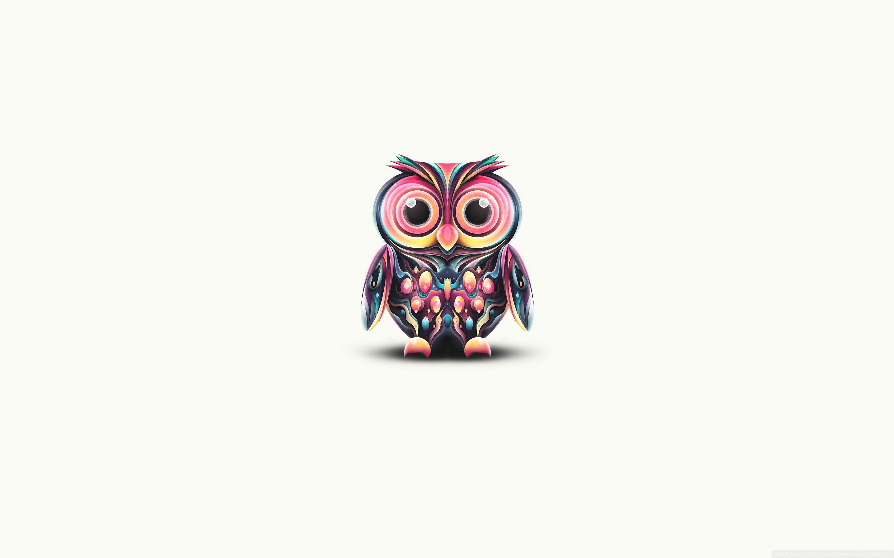 Cute Owl Illustration ❤ 4K HD Desktop Wallpaper for 4K Ultra HD TV