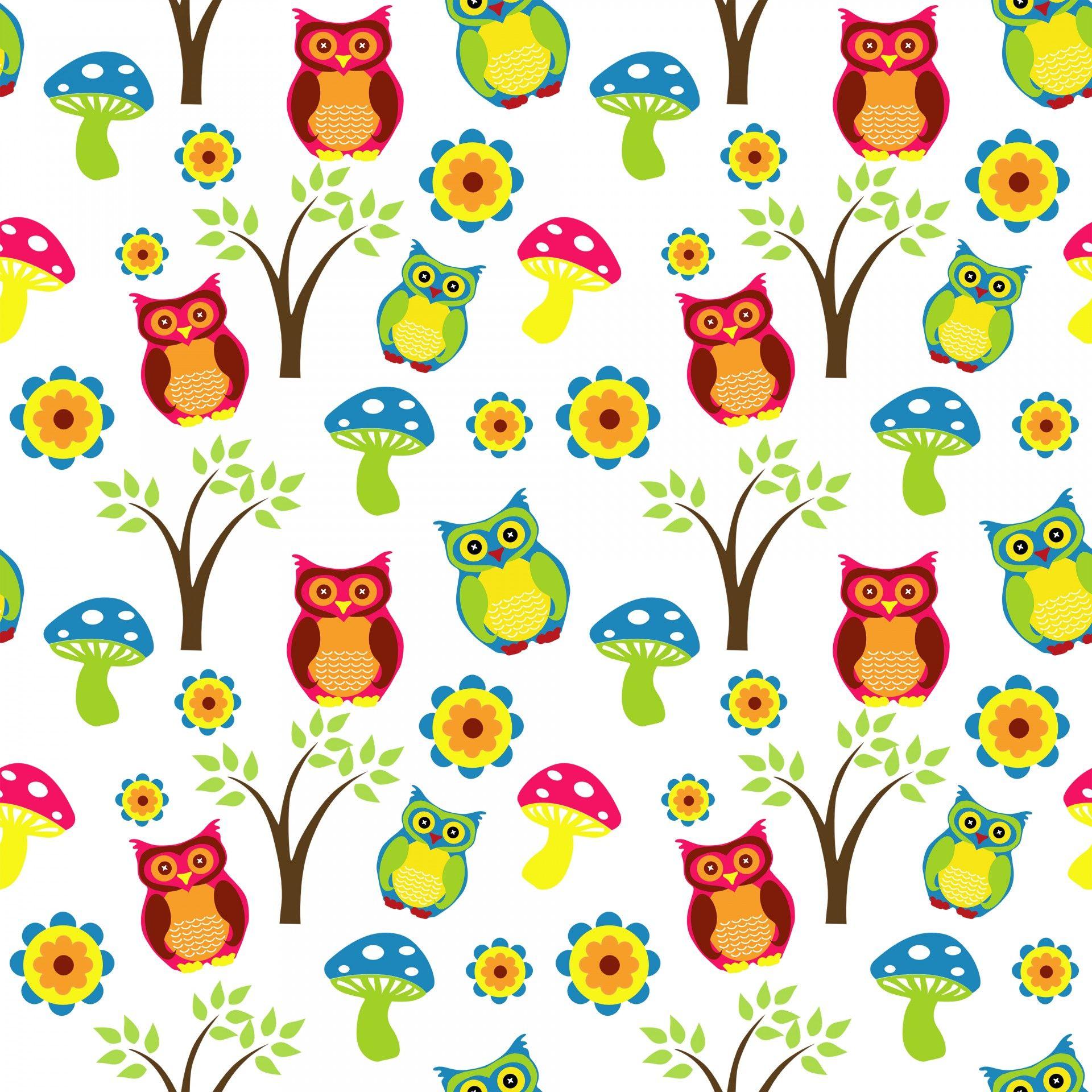 Cute Owl Wallpaper Pattern Free Domain Picture