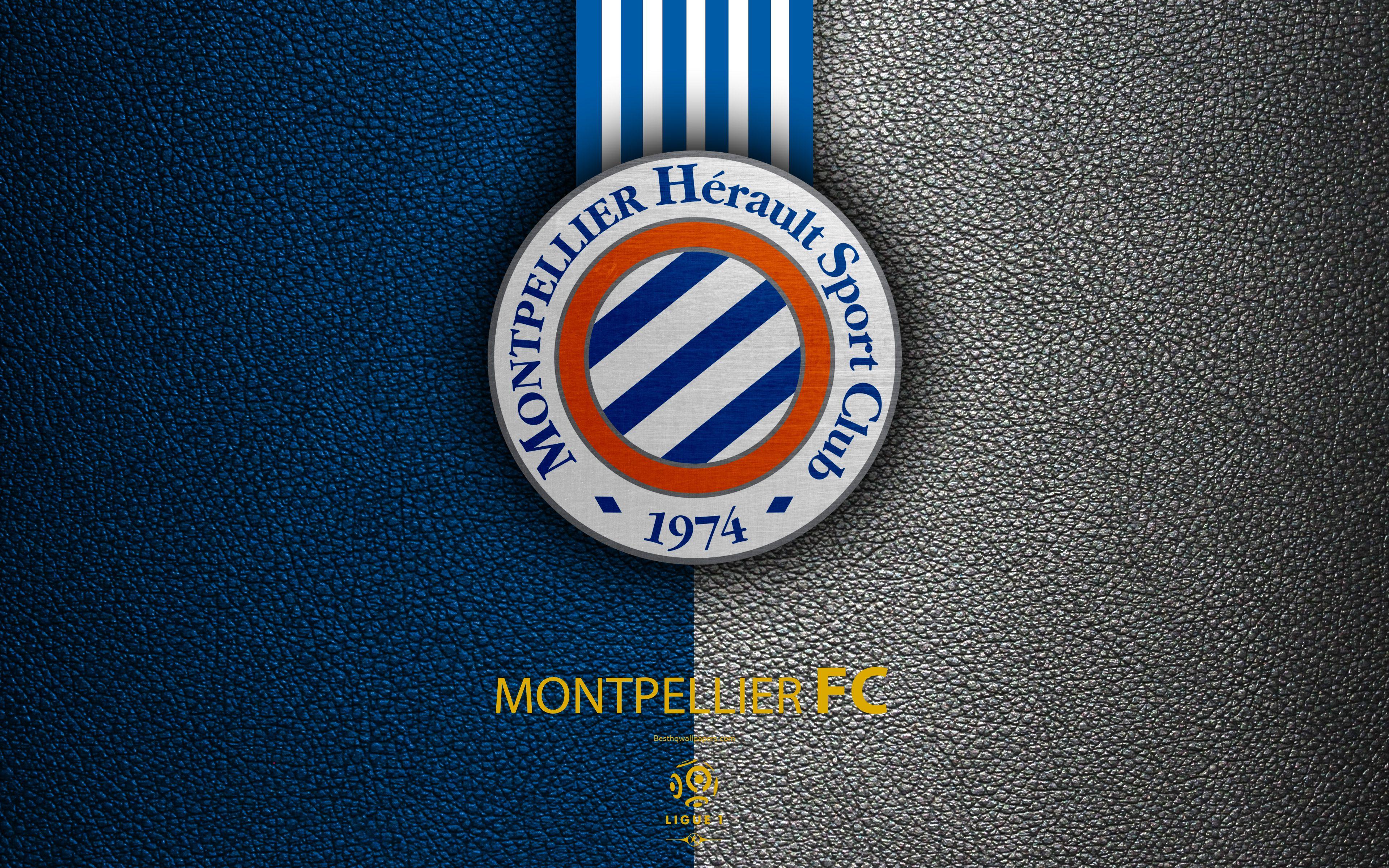 Download wallpaper Montpellier FC, FC, 4K, French football club