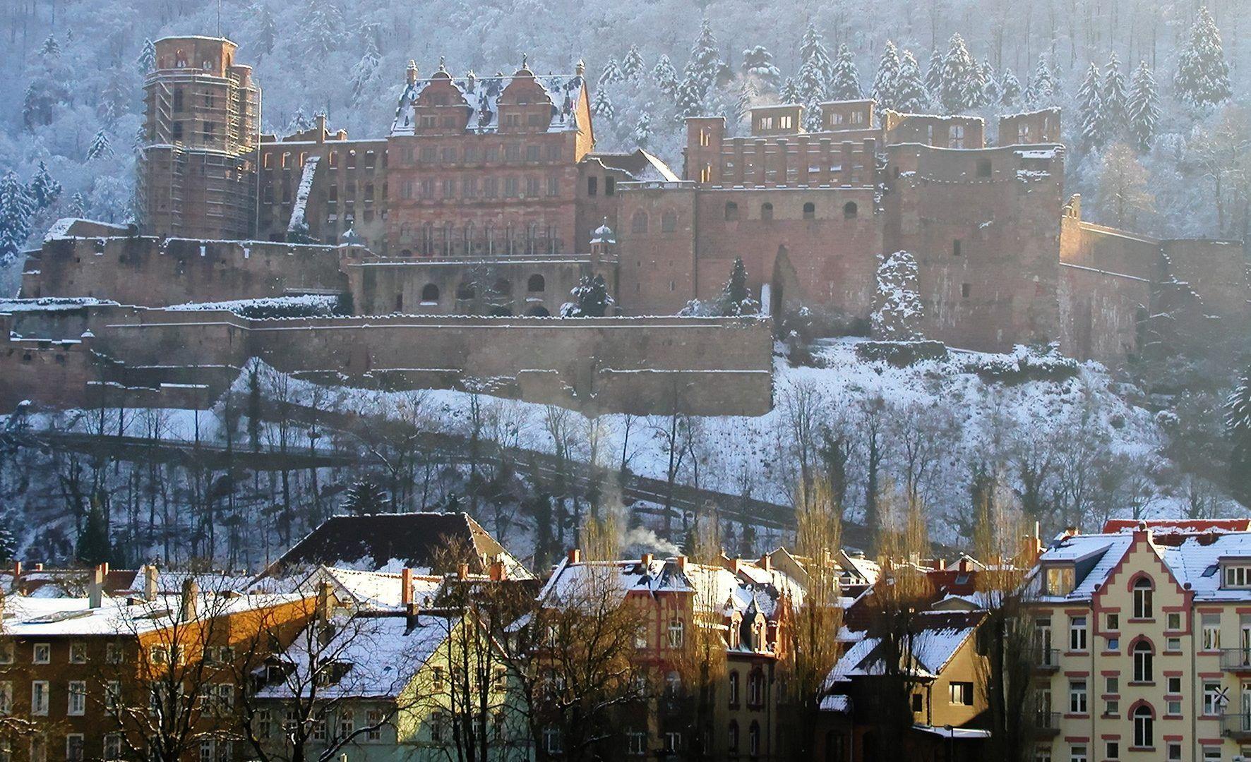 Heidelberg Tag wallpaper: Castle Heidelberg Winter Ancient Schloss