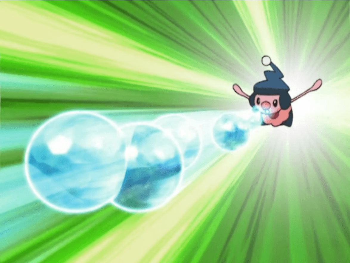 James Mime Jr Mimic Bubble Beam.png. Pokémon