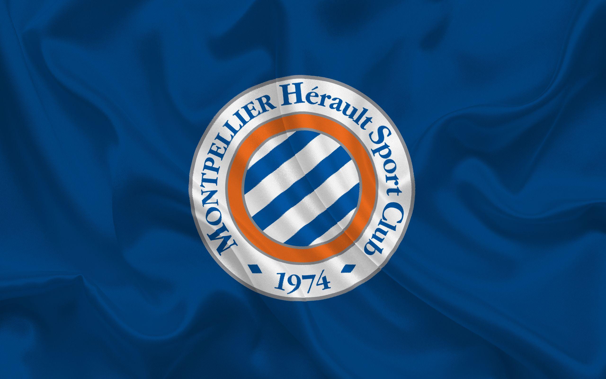 Download wallpaper Montpellier HSC, Football club, emblem