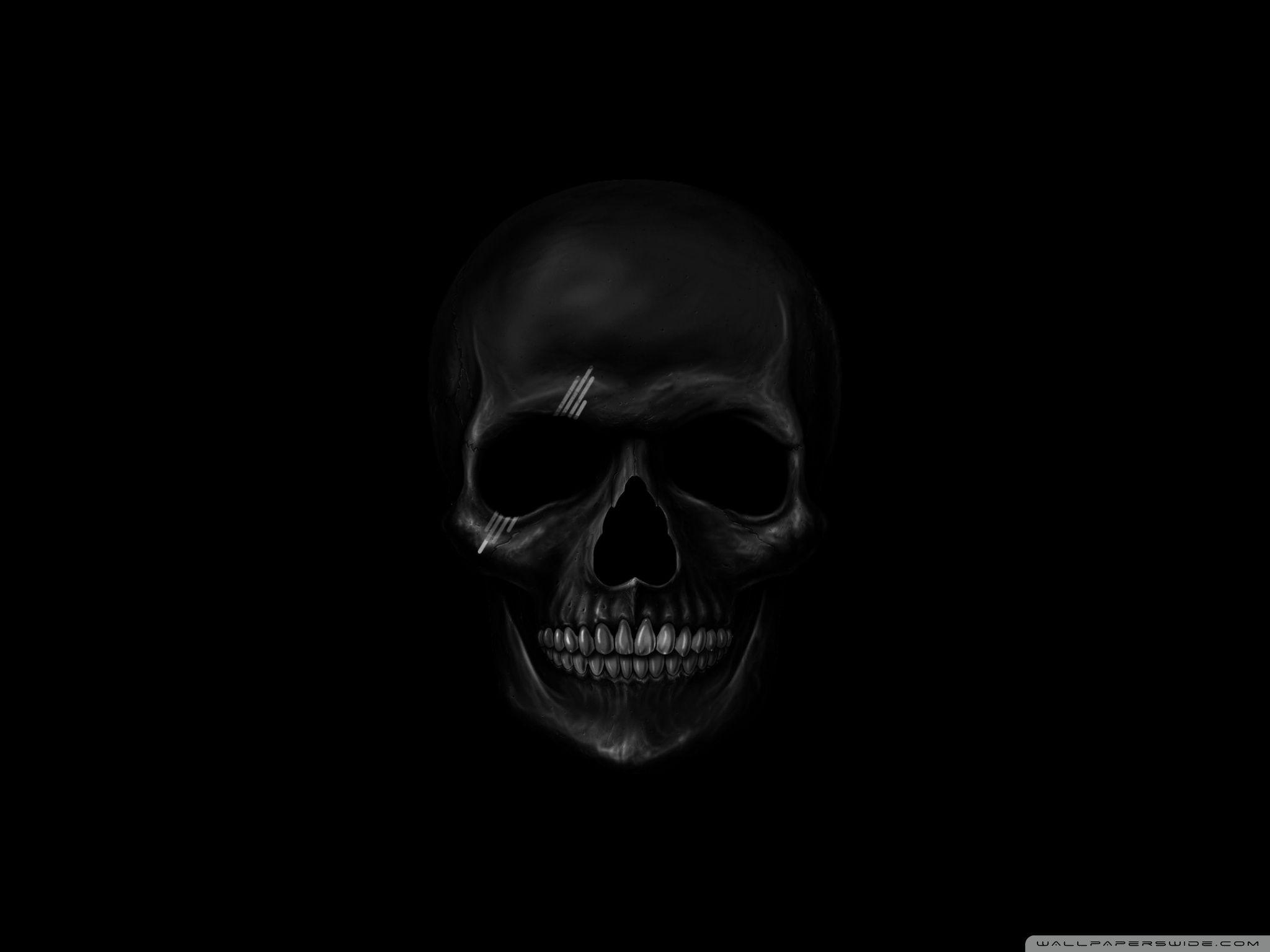 Black Skull ❤ 4K HD Desktop Wallpaper for 4K Ultra HD TV • Dual