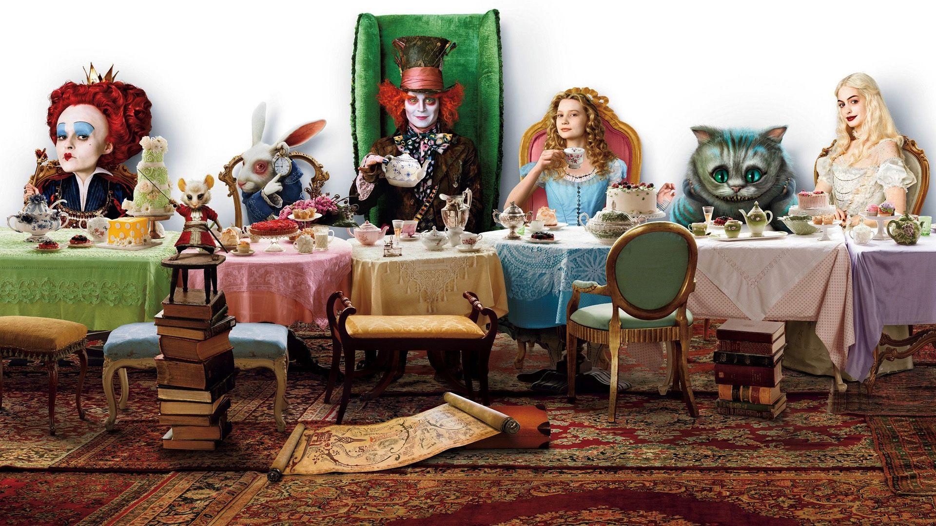 Alice In Wonderland Alice White Rabbit Cheshire Cat Mad Hatter Tweedledee Tweedledum Garoto Guloso Garoto Guloso