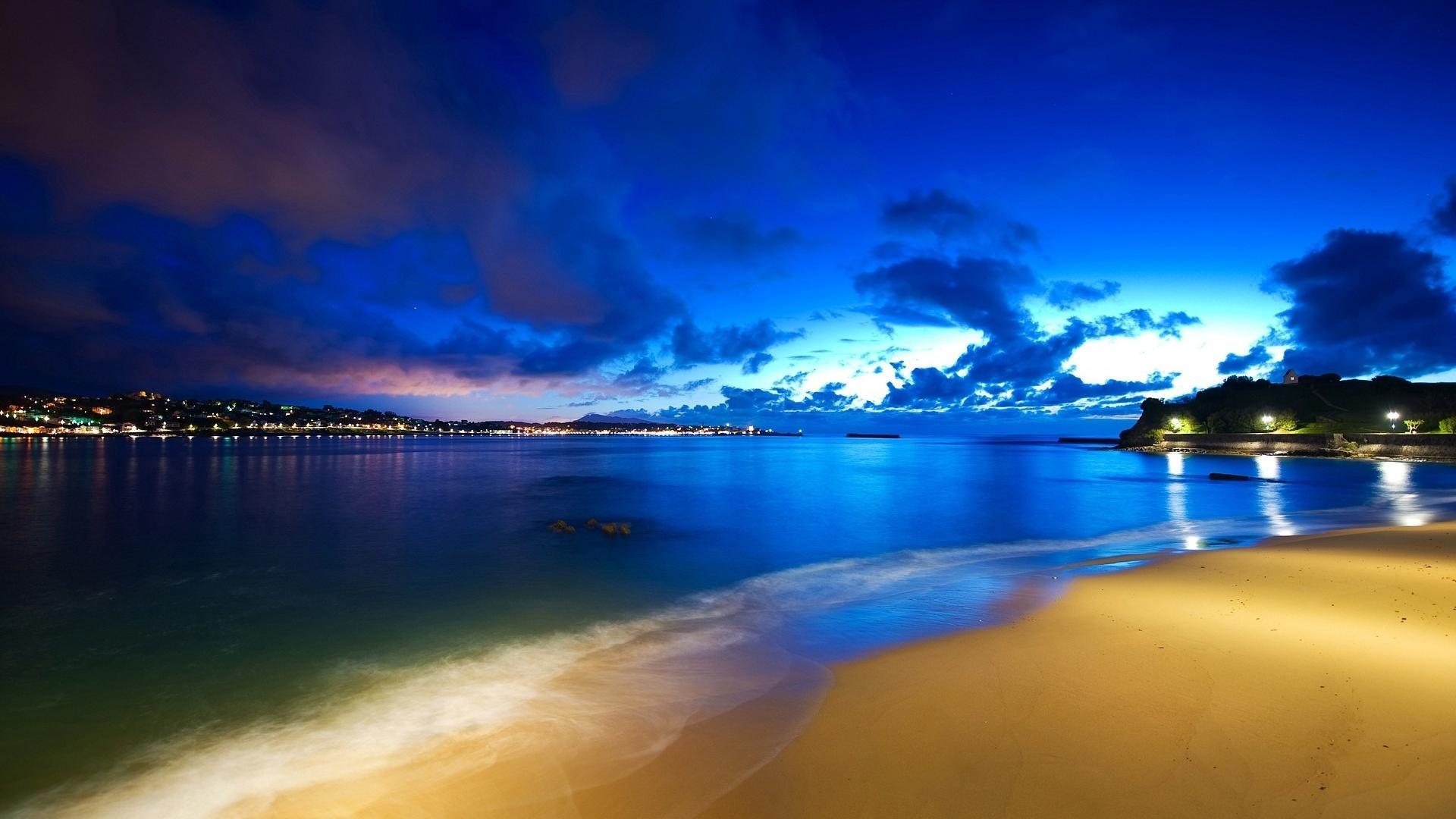 The Blue Sky Coast Scenic Desktop Background Widescreen and HD