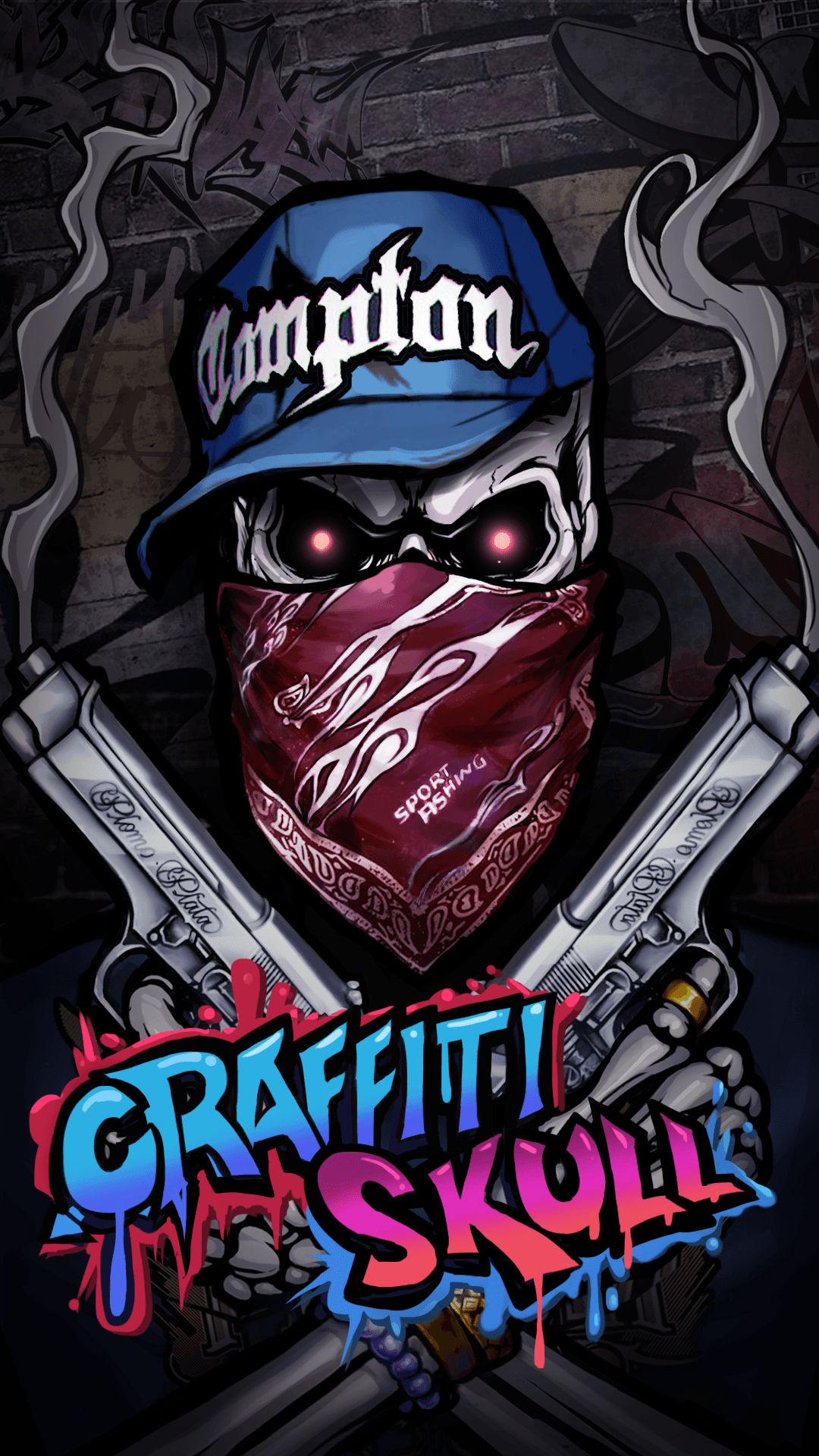 COOL GRAFFITI SKULL WALLPAPER! HIP HOP STYLE!. Android live