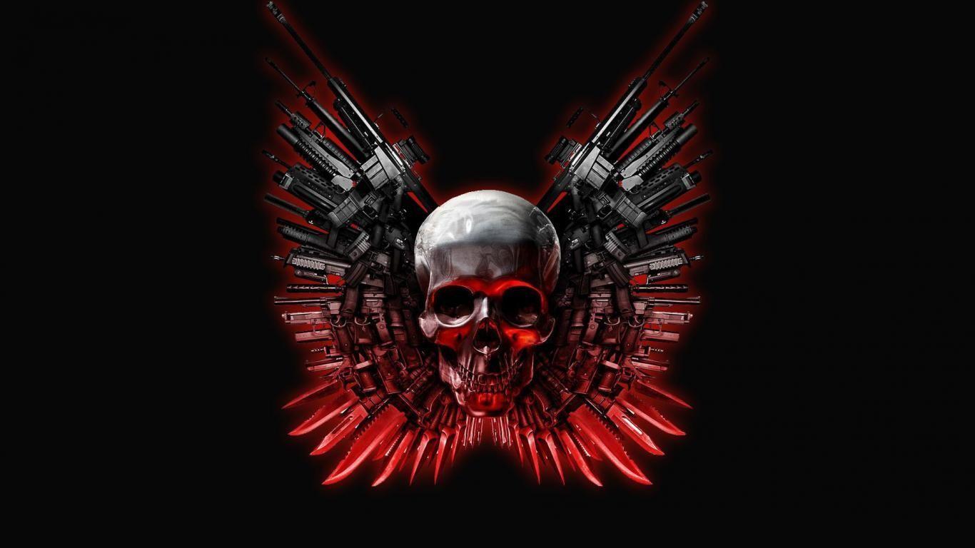cool skull picture. Abstract Skull Knife Gun And 82432 Wallpaper