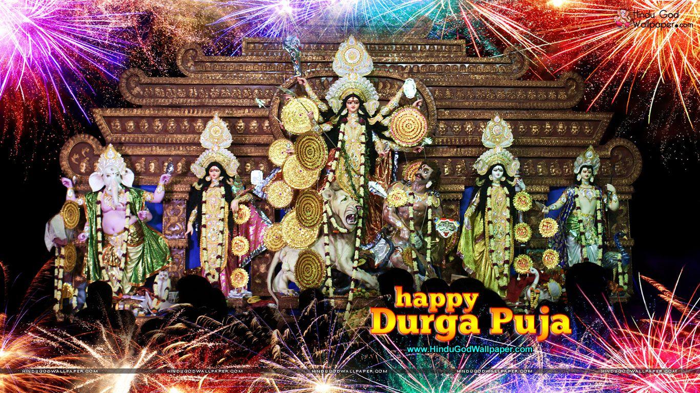 Happy Durga Puja HD Wallpaper for Desktop Download