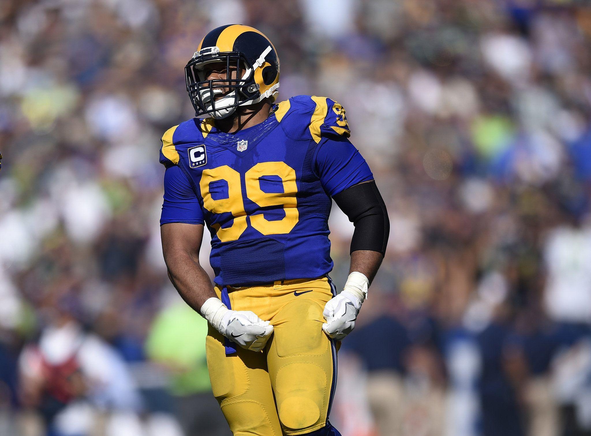 Aaron Donald, the 2017 Defensive Player of the Year and the best