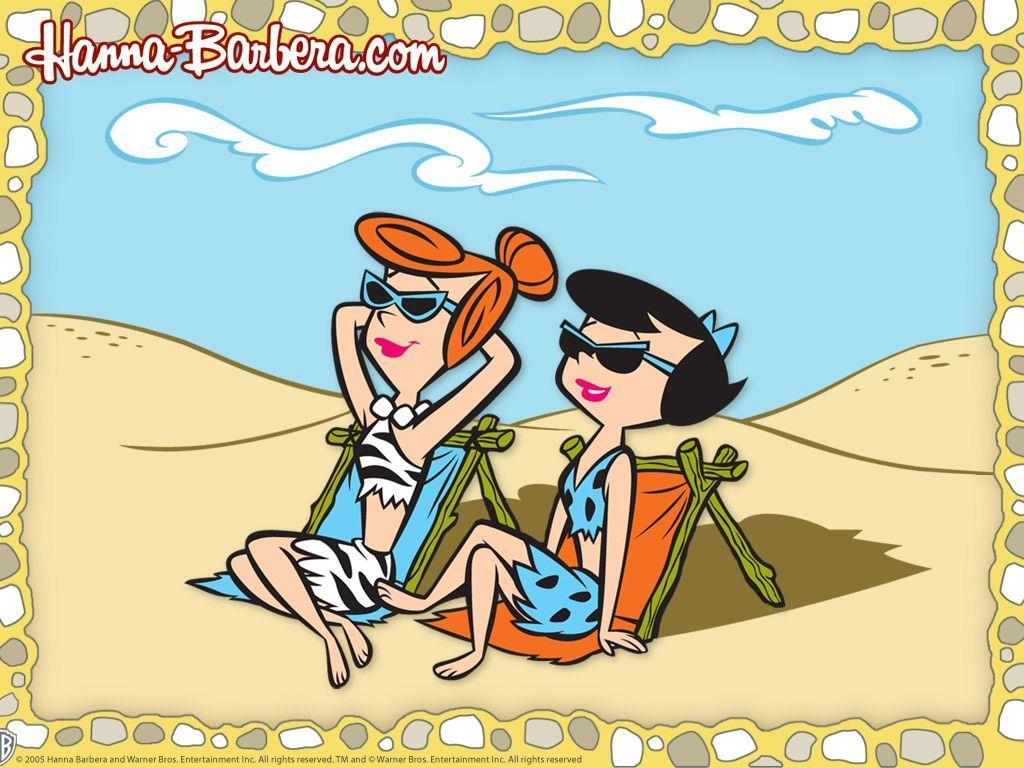 Wilma and Betty Wallpaper Flintstones Wallpaper 3739972