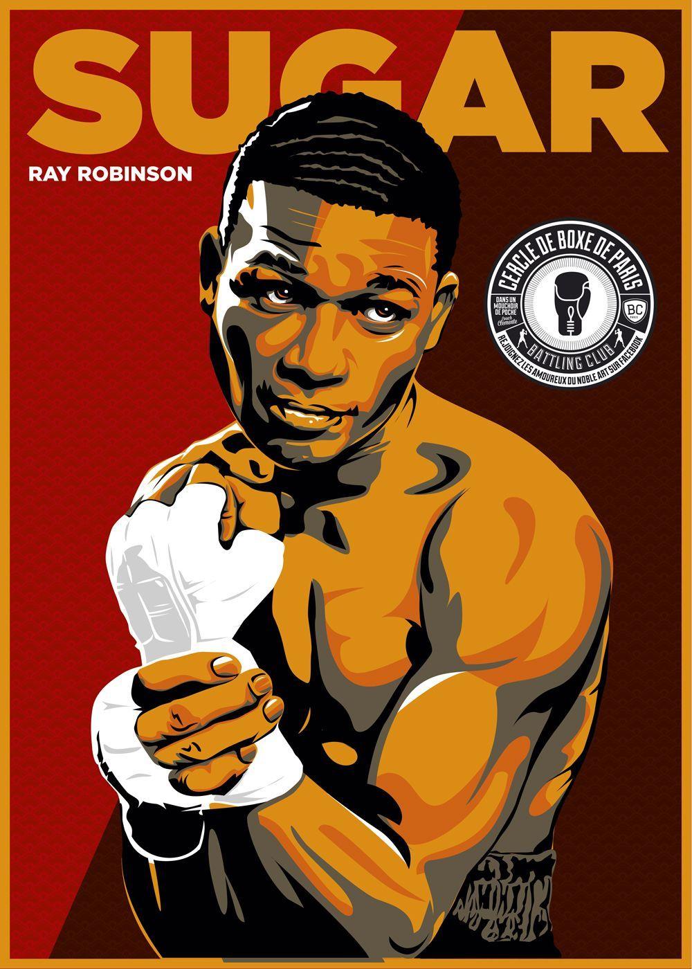 Sugar Ray Robinson Boxing By Christian Zivojinovic. Boxing