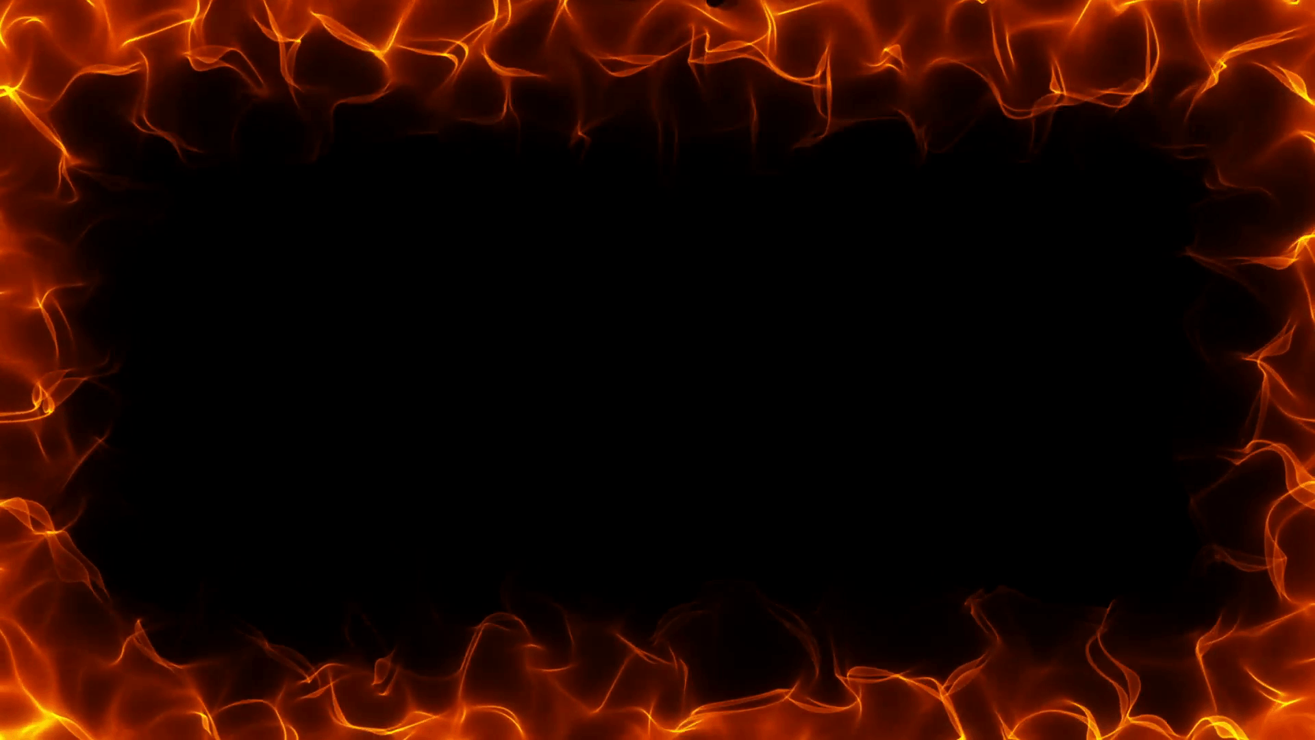 Fiery frame black background Motion Background