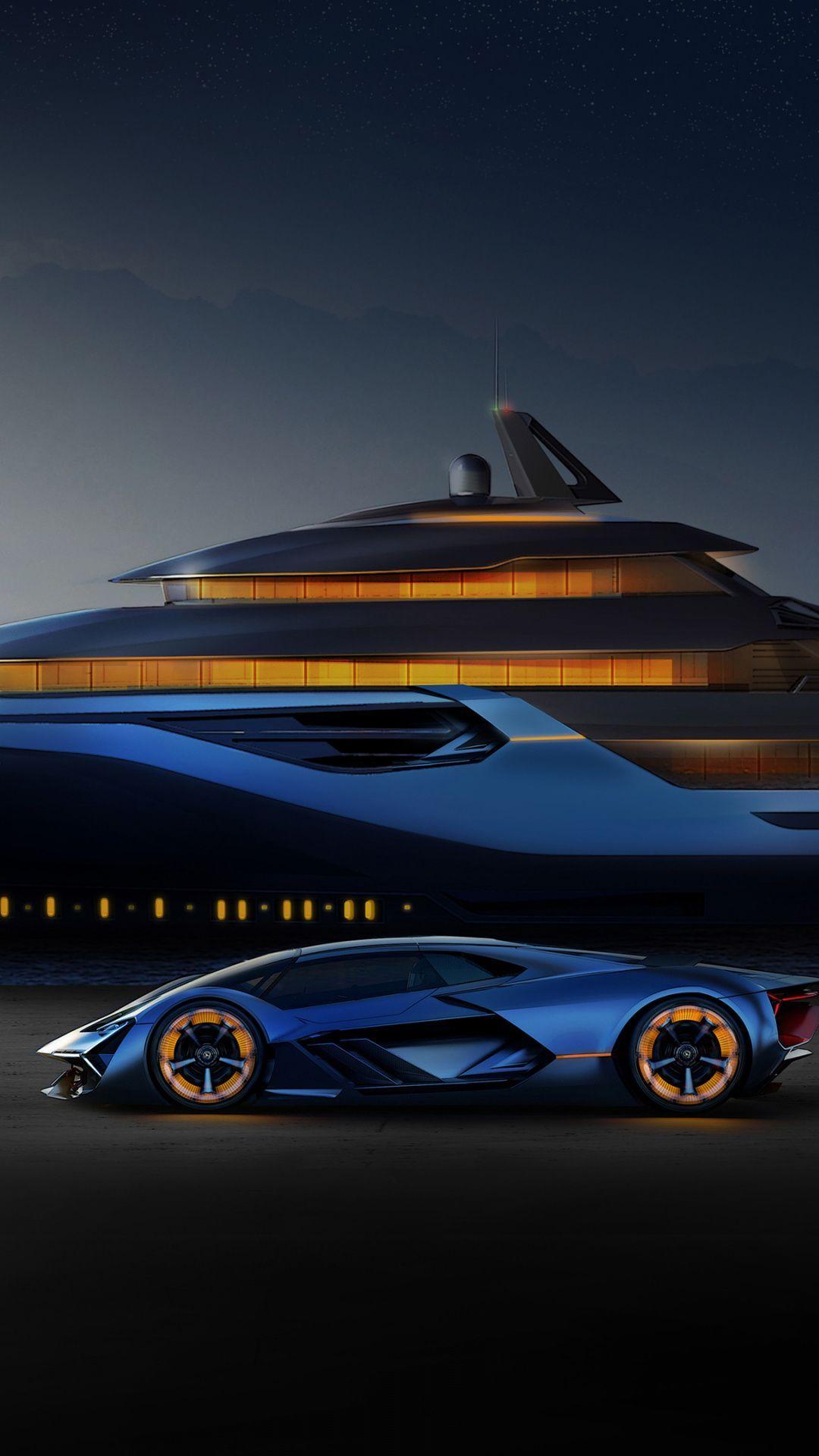 Lamborghini Terzo Millennio and explorer, concept, artwork