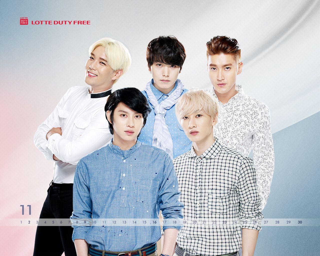 Lotte Duty Free November Wallpaper with Super Junior [2P]