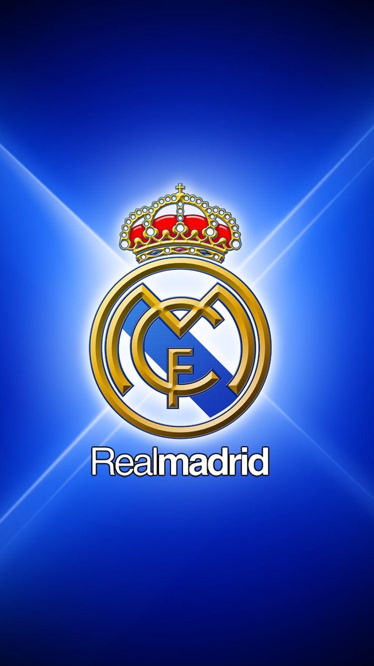 750x1334px Real Madrid Logo Wallpaper