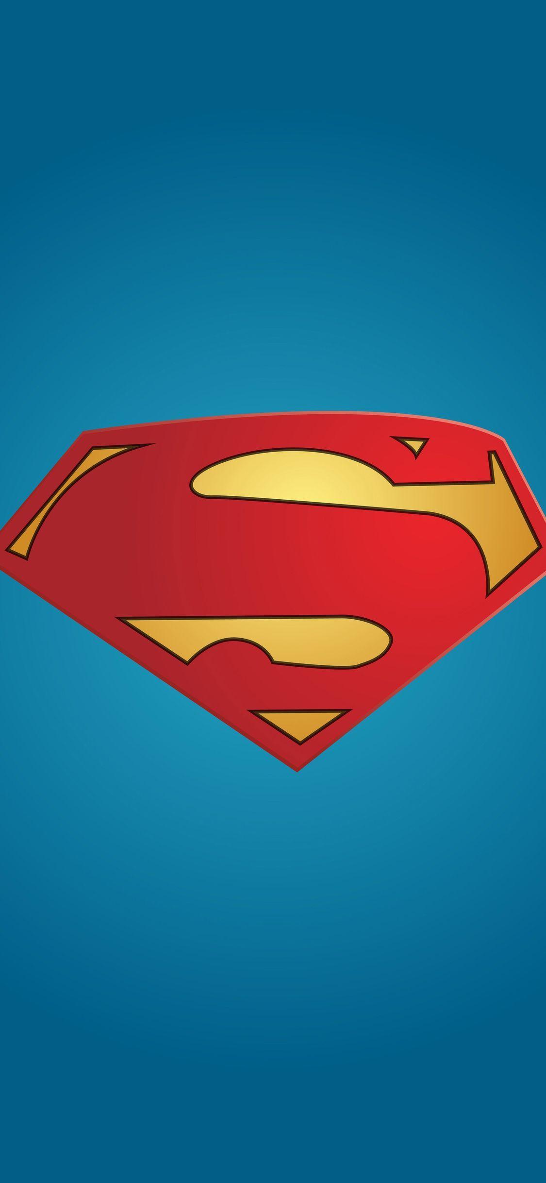 Superman Logo Minimal iPhone X. iPhone Wallpaper