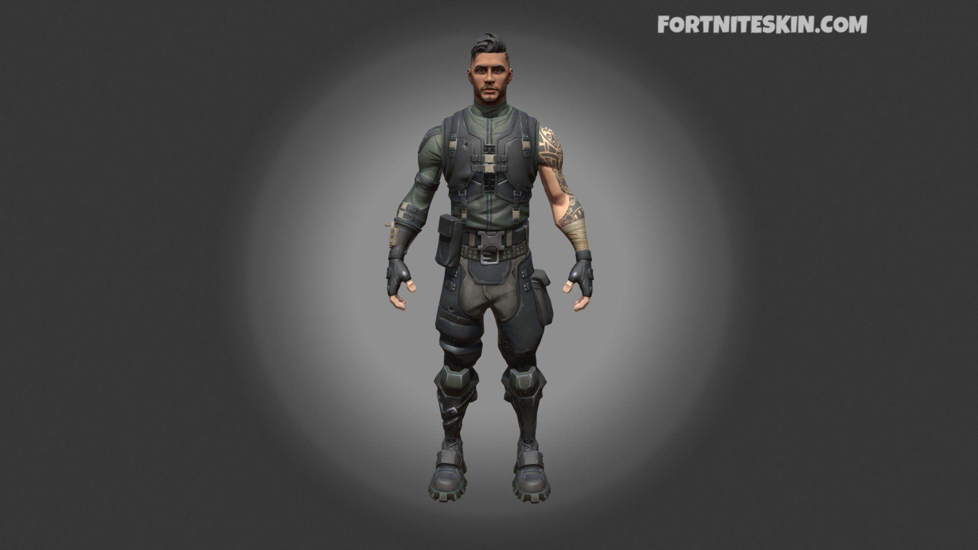 FORTNITE Outfit Squad Leader model by FortniteSkin.com