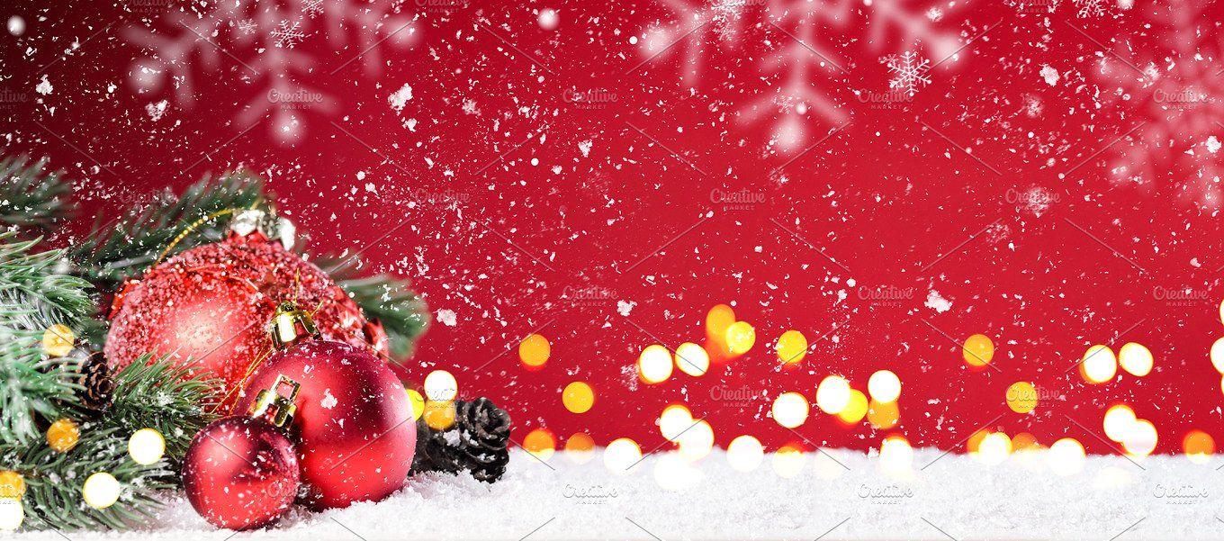 Christmas or New Year festive background Holiday Photo Creative