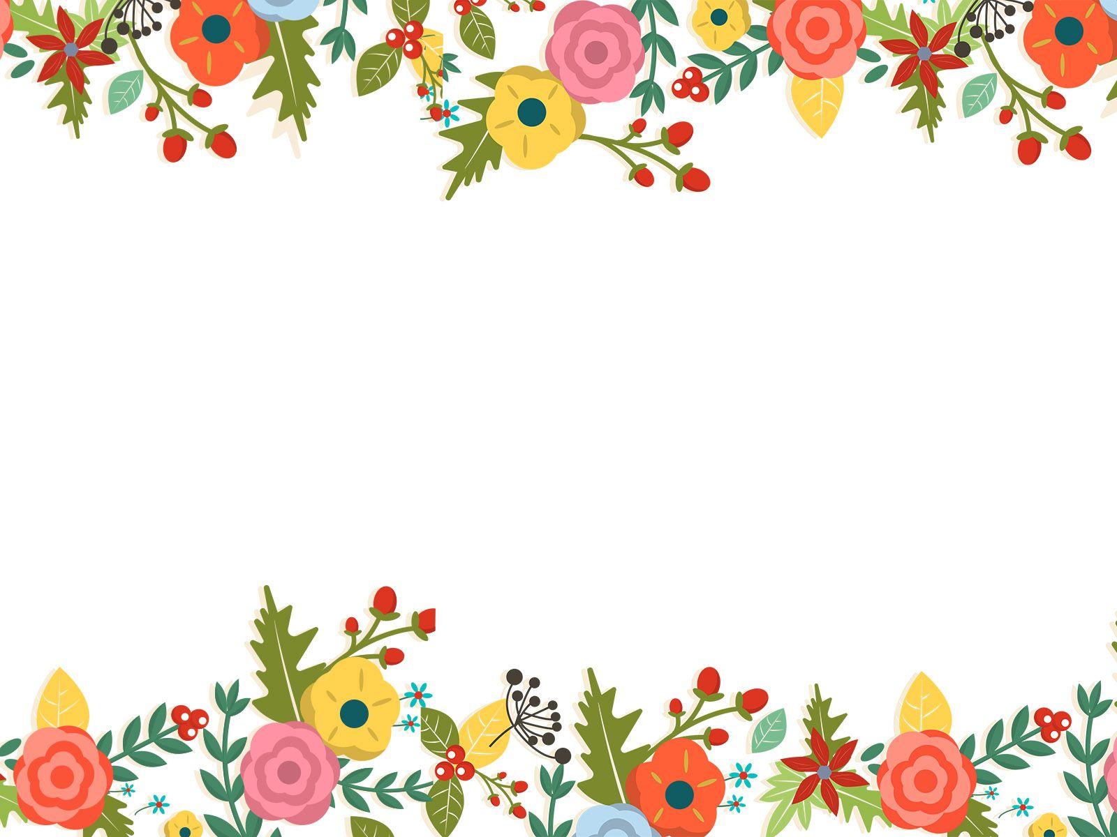 Flowers Powerpoint PPT Background and