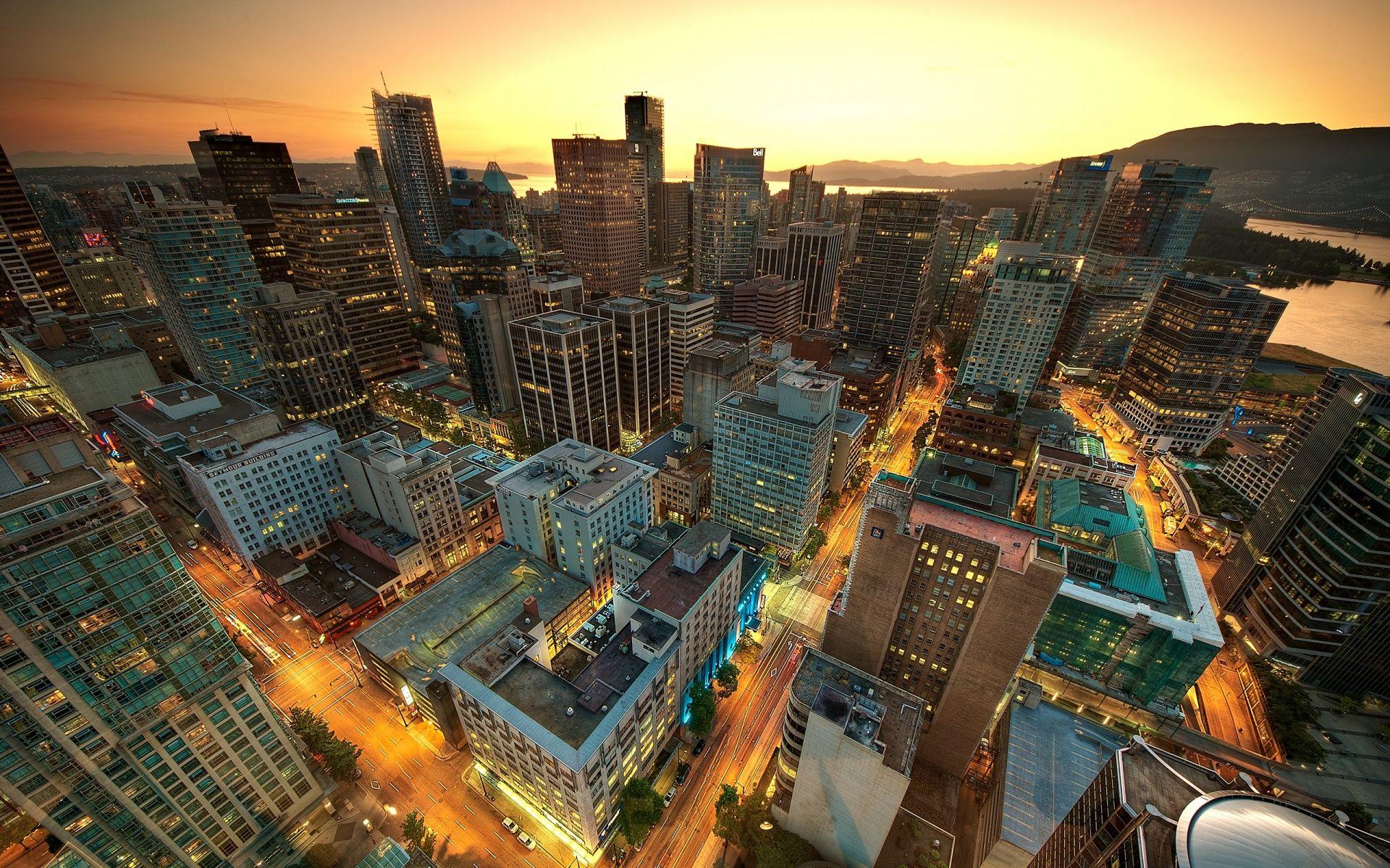 Vancouver Sunset Canada Wallpaper in jpg format for free download