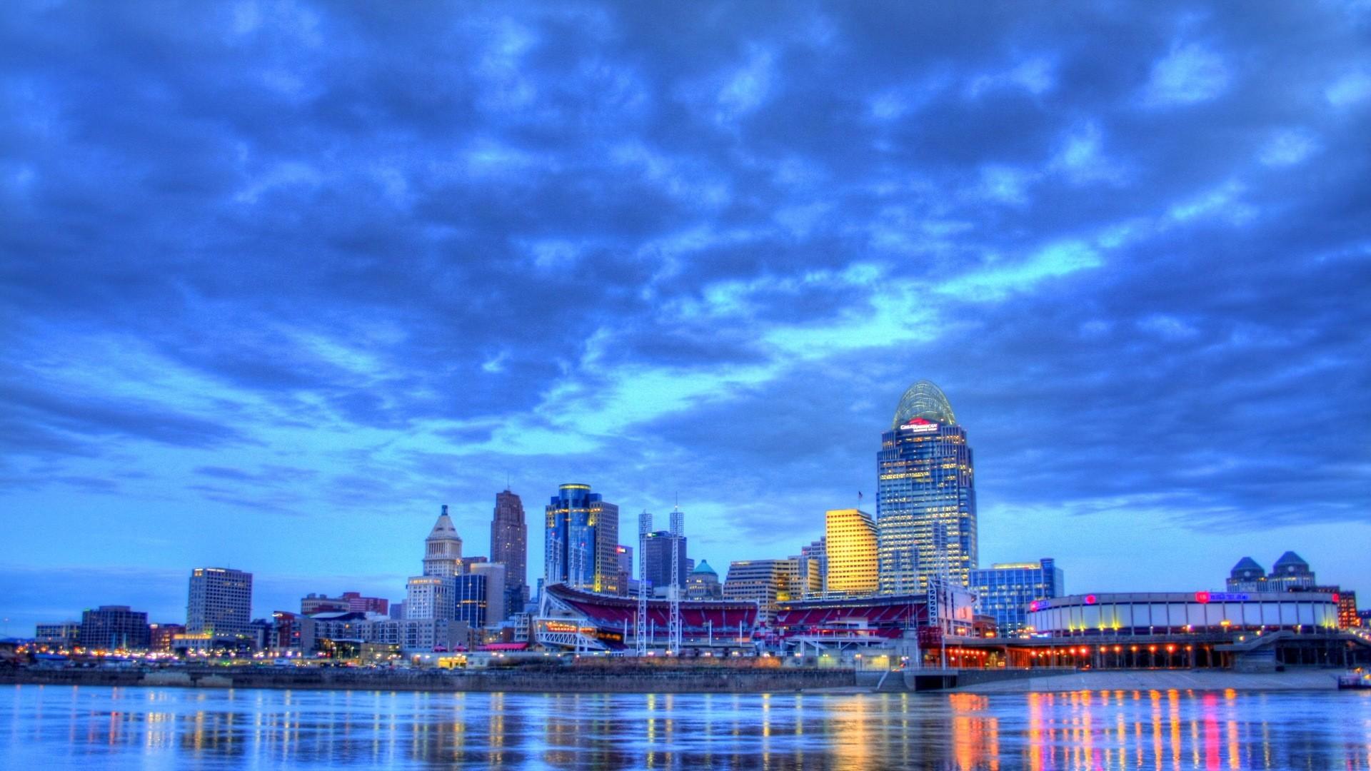 Beautiful nashville tennessee riverfront hdr wallpaper