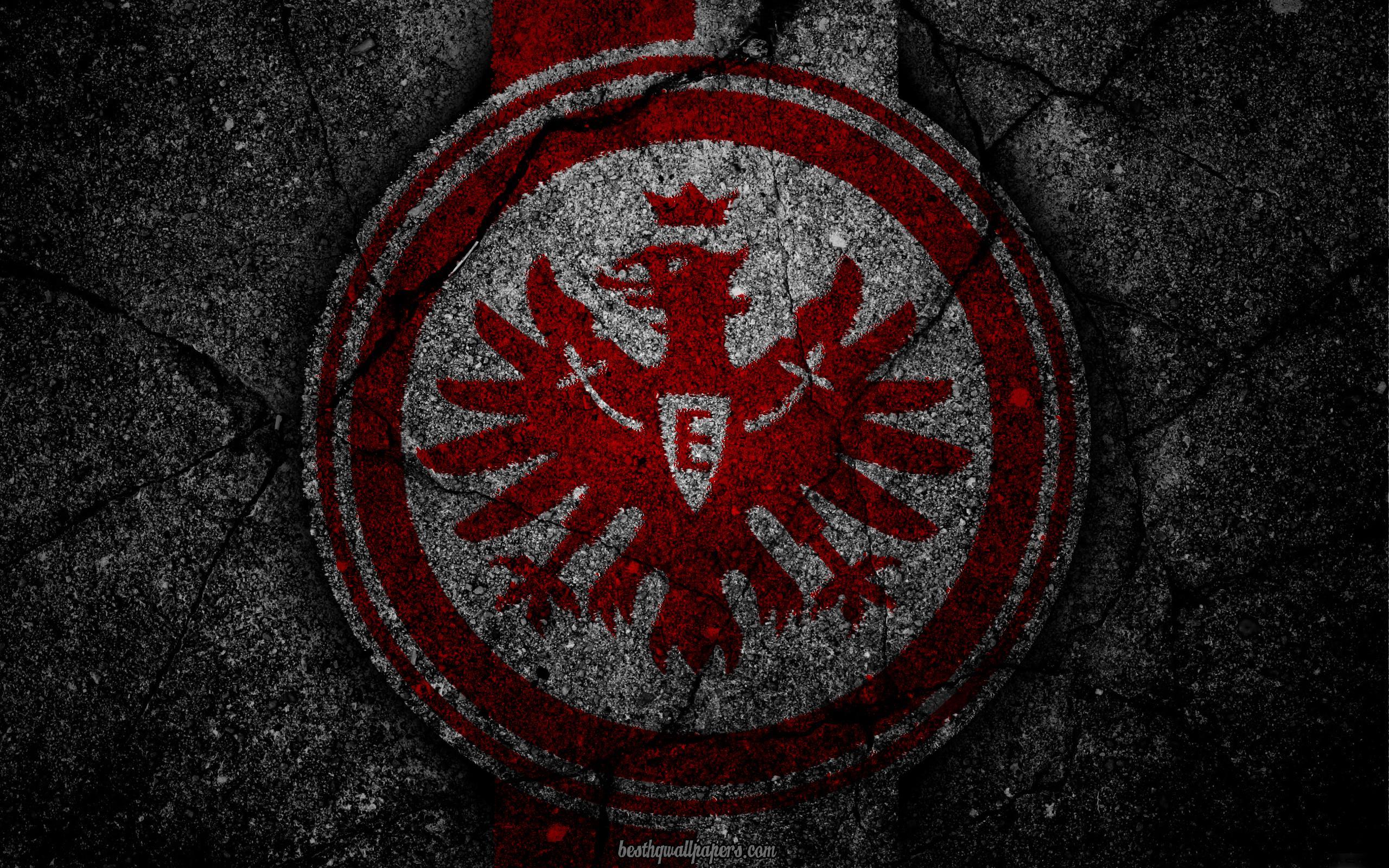 Download wallpaper Eintracht Frankfurt, logo, art, Bundesliga