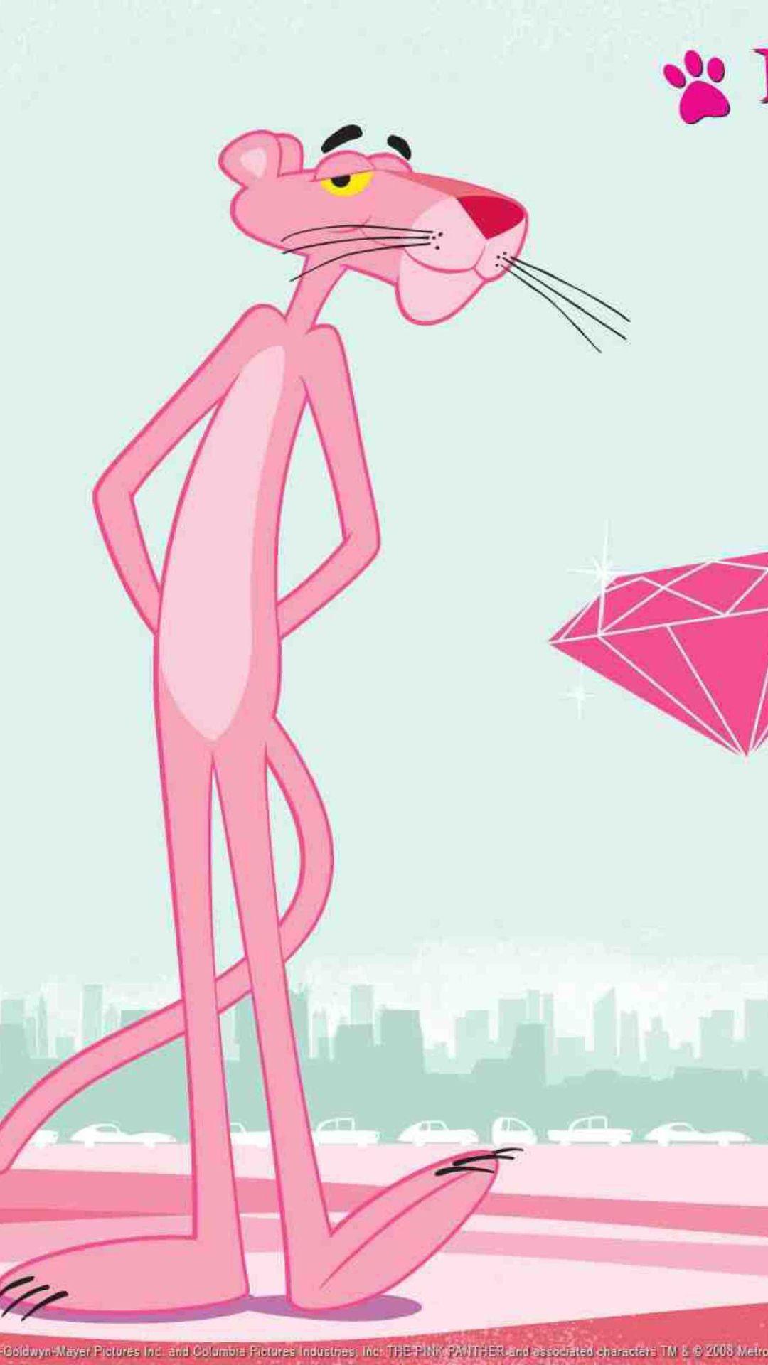 Download Pink Panther wallpaper to your cell phone panther pink