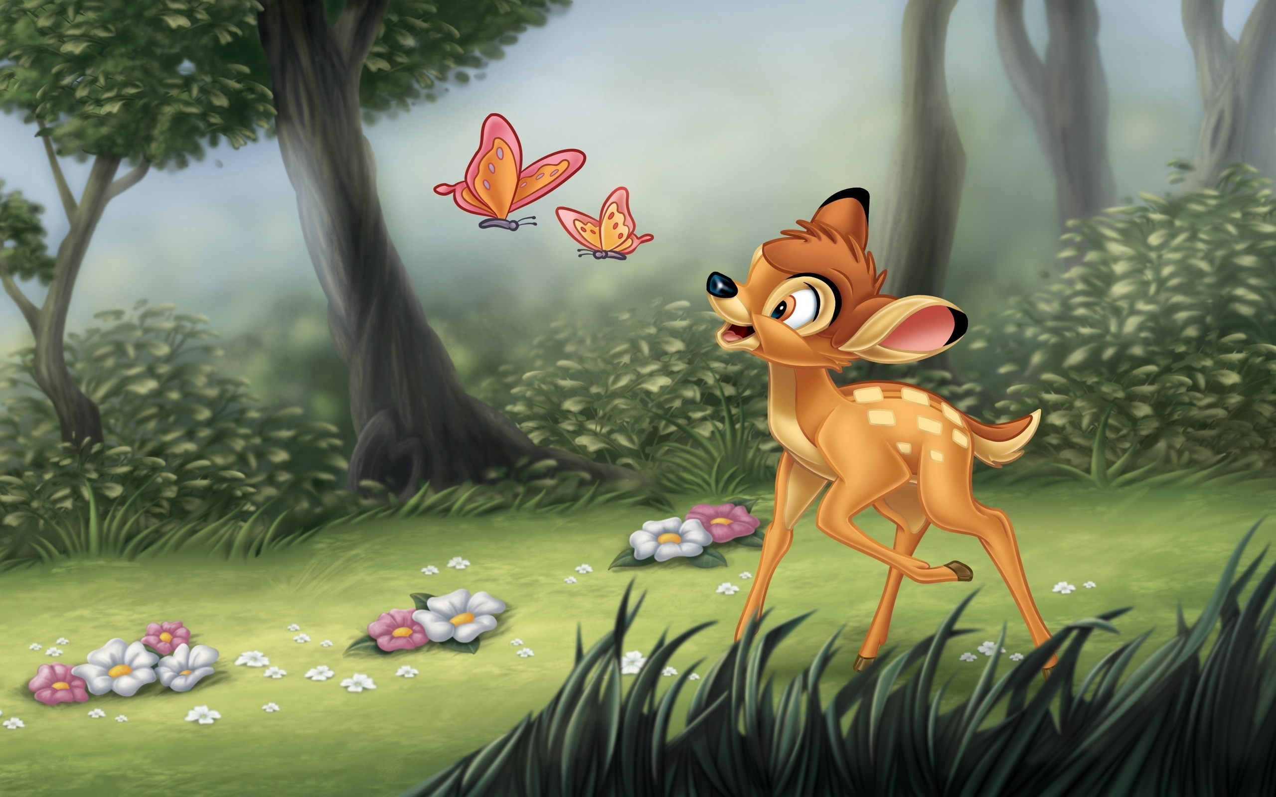 Wallpaper Bambi Disney Cartoons 2560x1600