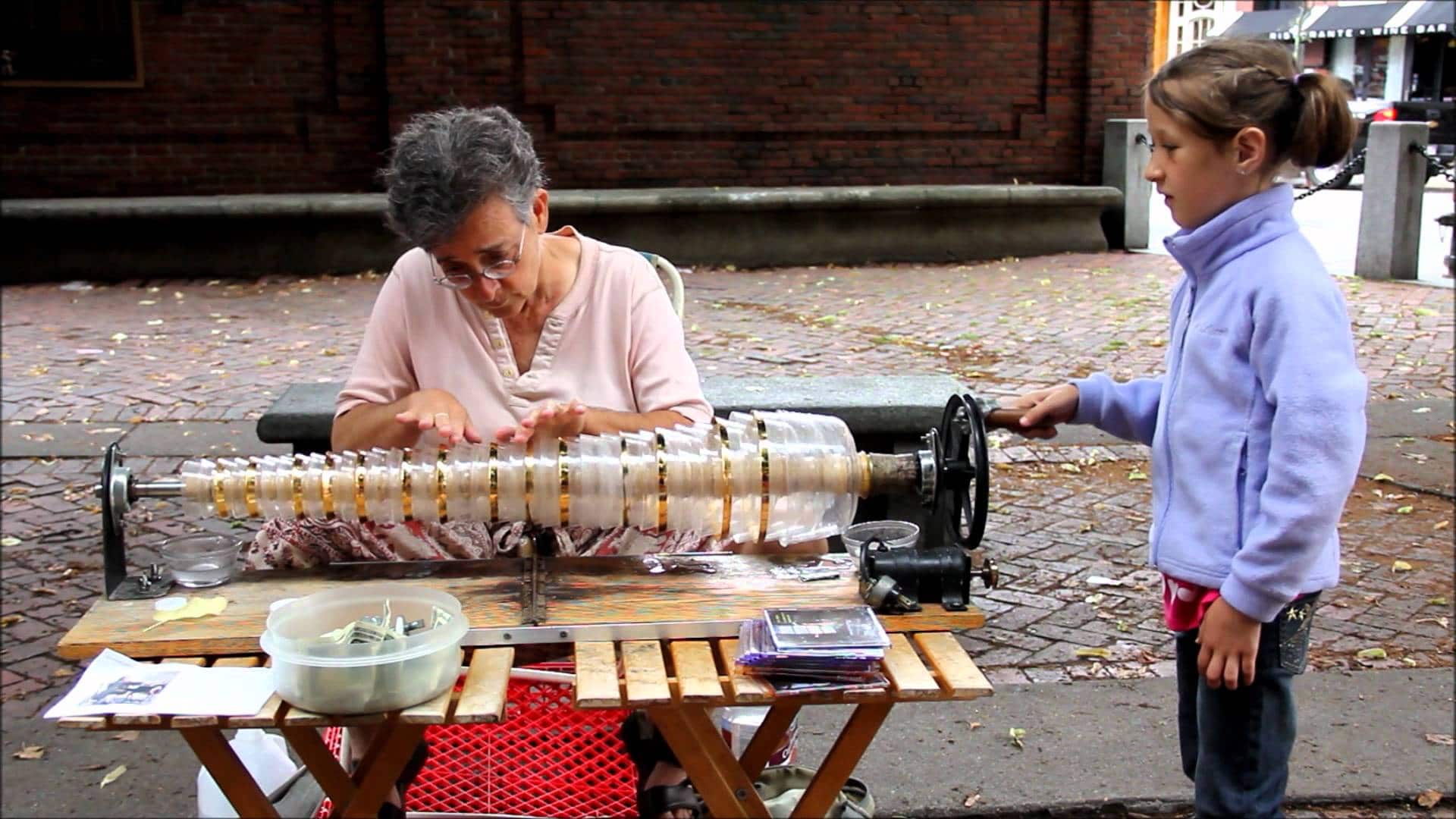 The Glass Armonica, Benjamin Franklin's 1761 invention. The Kid