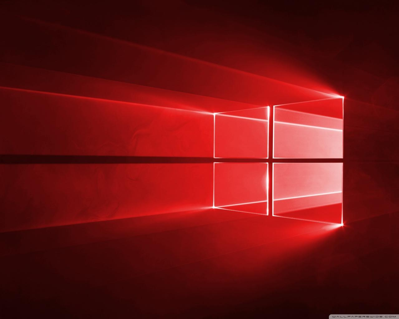 Windows 10 Red in 4K ❤ 4K HD Desktop Wallpaper for • Wide & Ultra