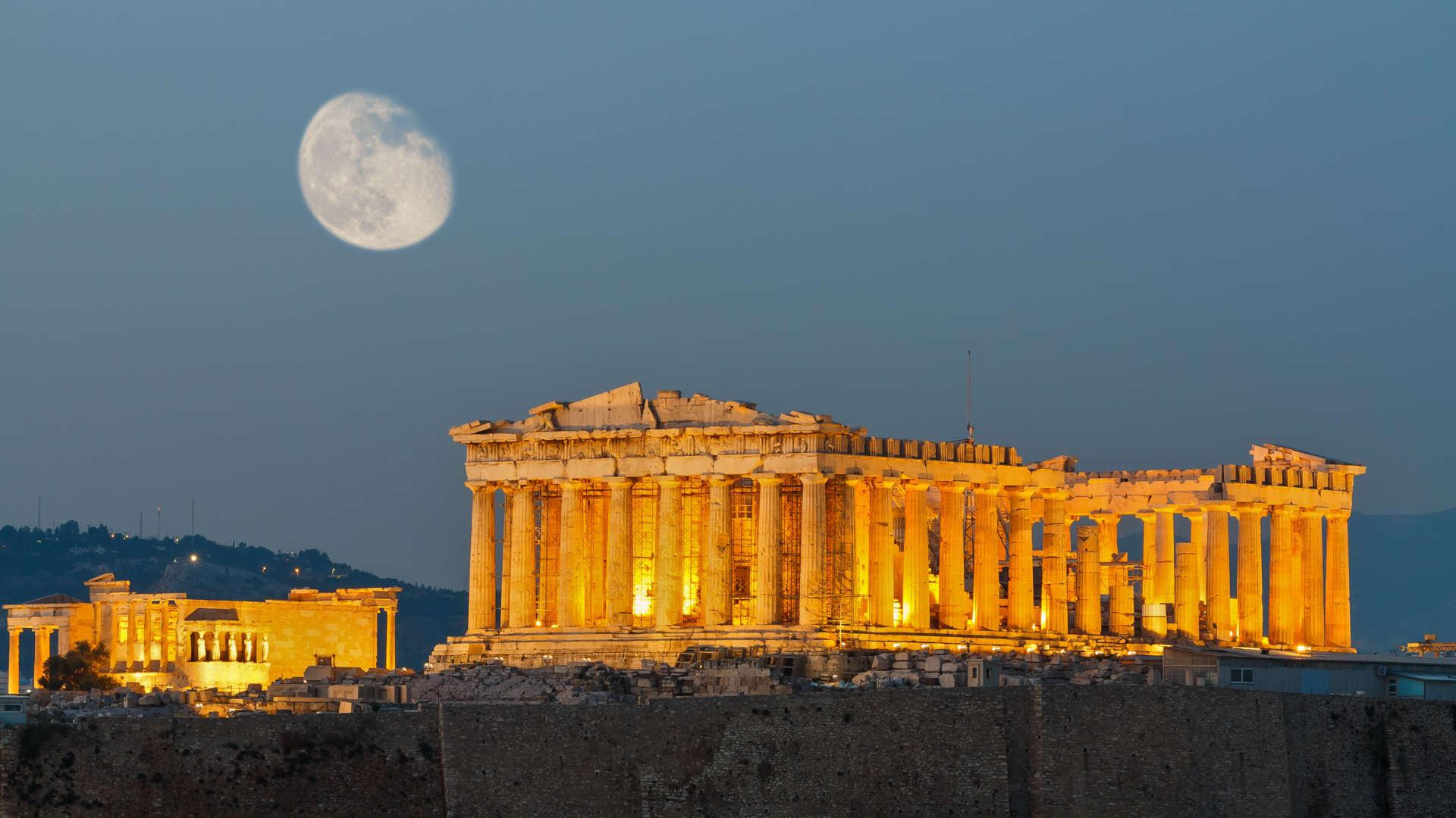 Acropolis of Athens Wallpaper 4 X 1080