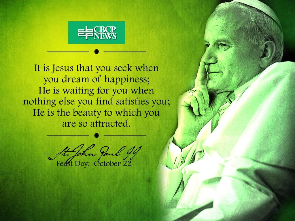 October 22: Feast of St. John Paul II