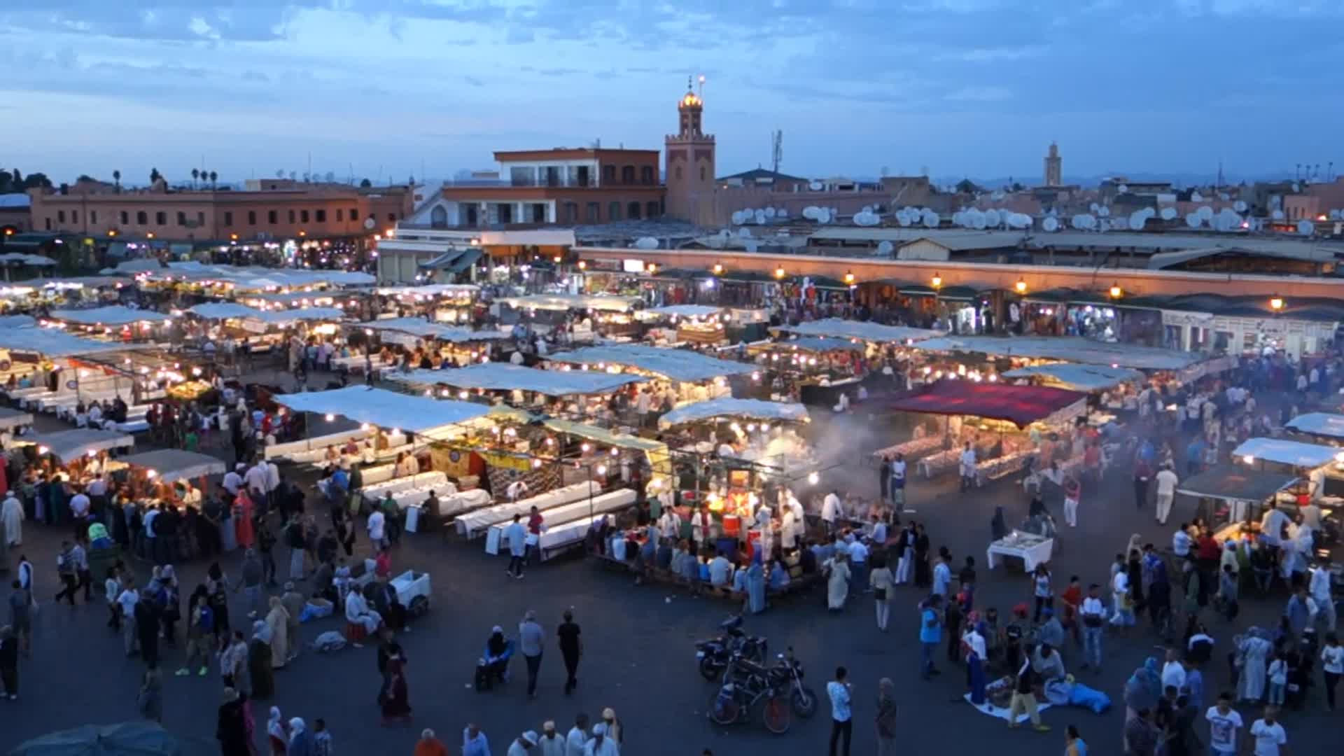 Djemaa el Fna Marrakech Morocco.webm