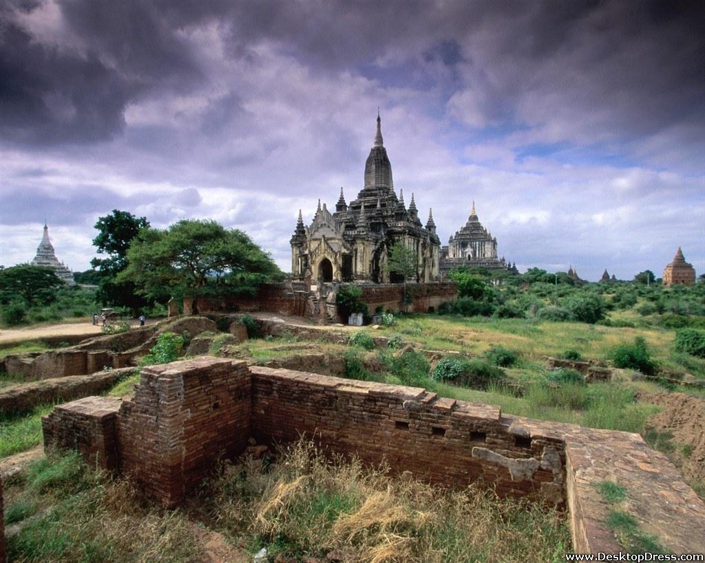 Desktop Wallpaper Natural Background Bagan, Myanmar