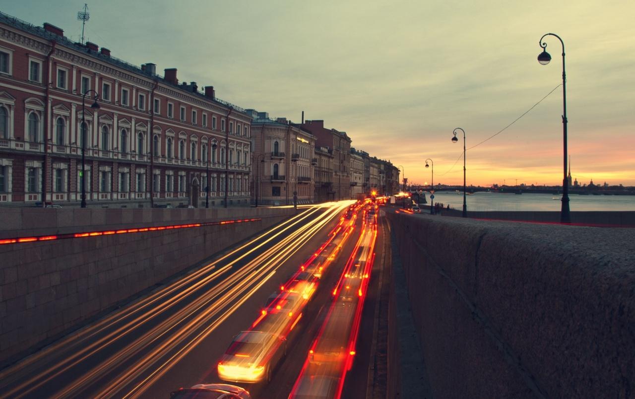 Saint Petersburg at Sunset wallpaper. Saint Petersburg at Sunset