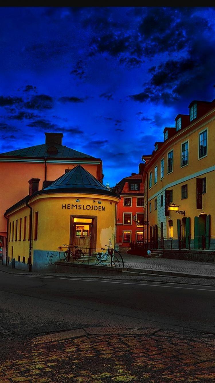 supernatural iphone wallpaper street in the town of uppsala sweden