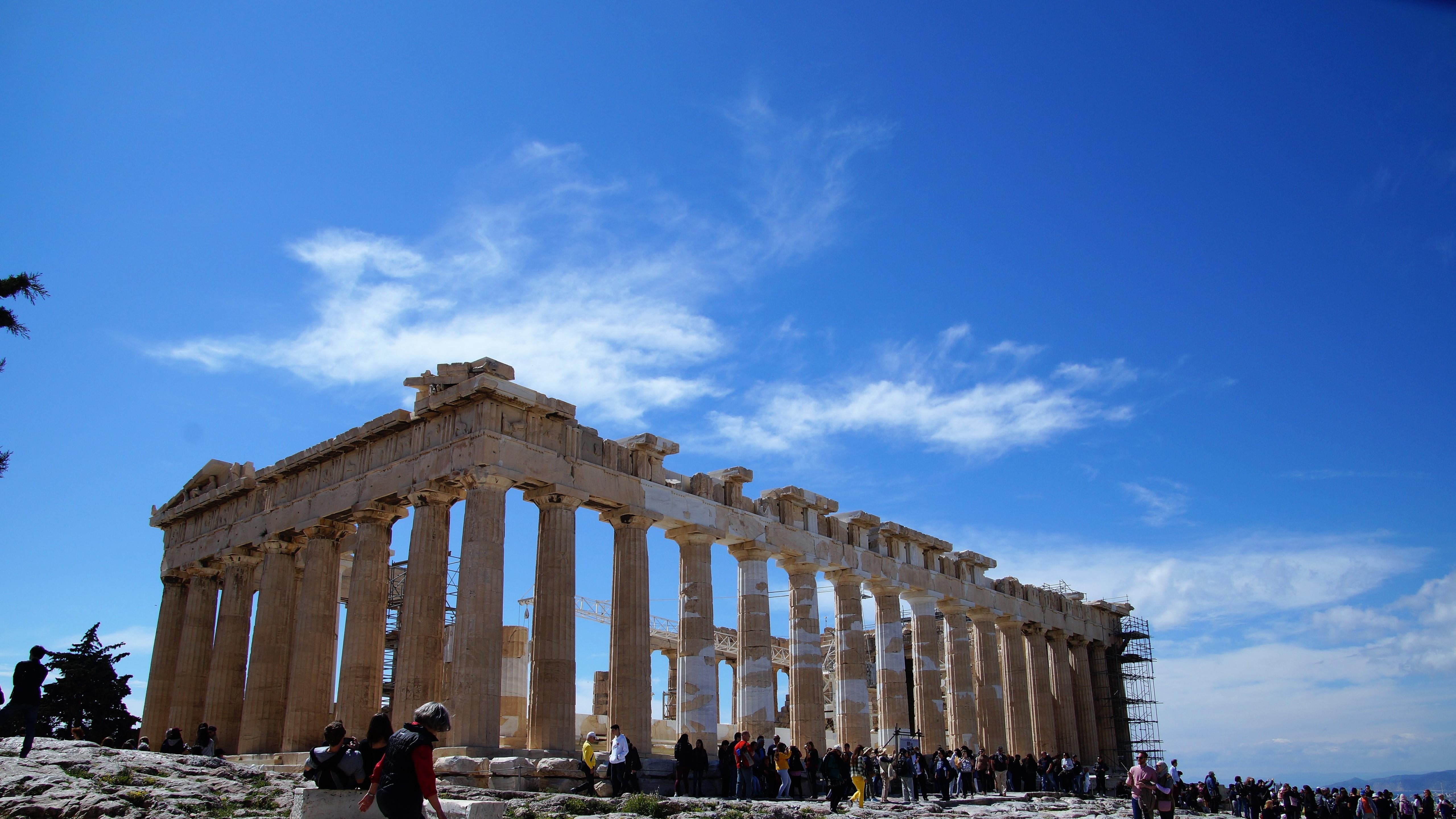 HD wallpaper: building, greece, ancient greek temple, column
