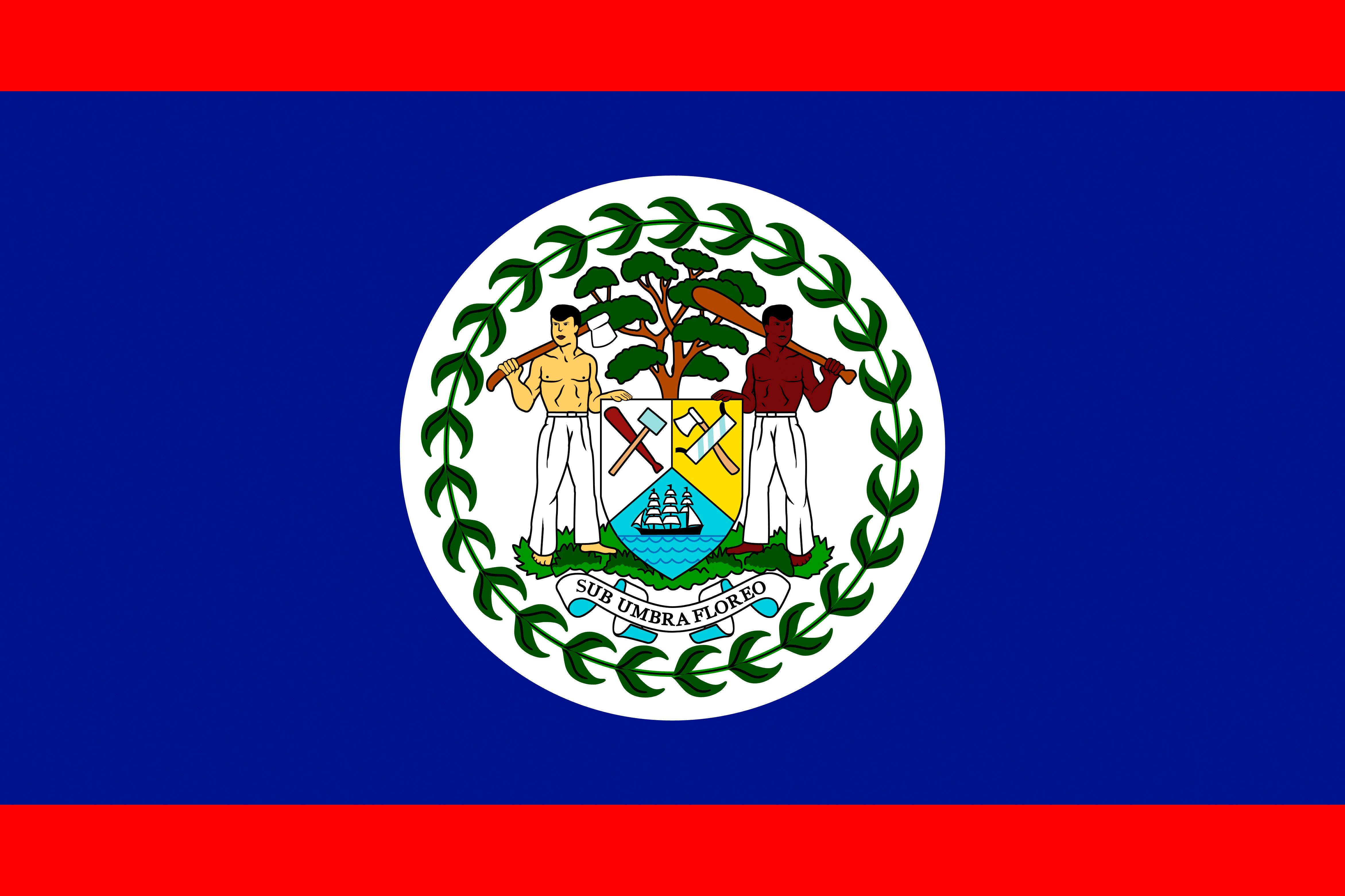 Belize Flag HD Wallpaper, Background Image
