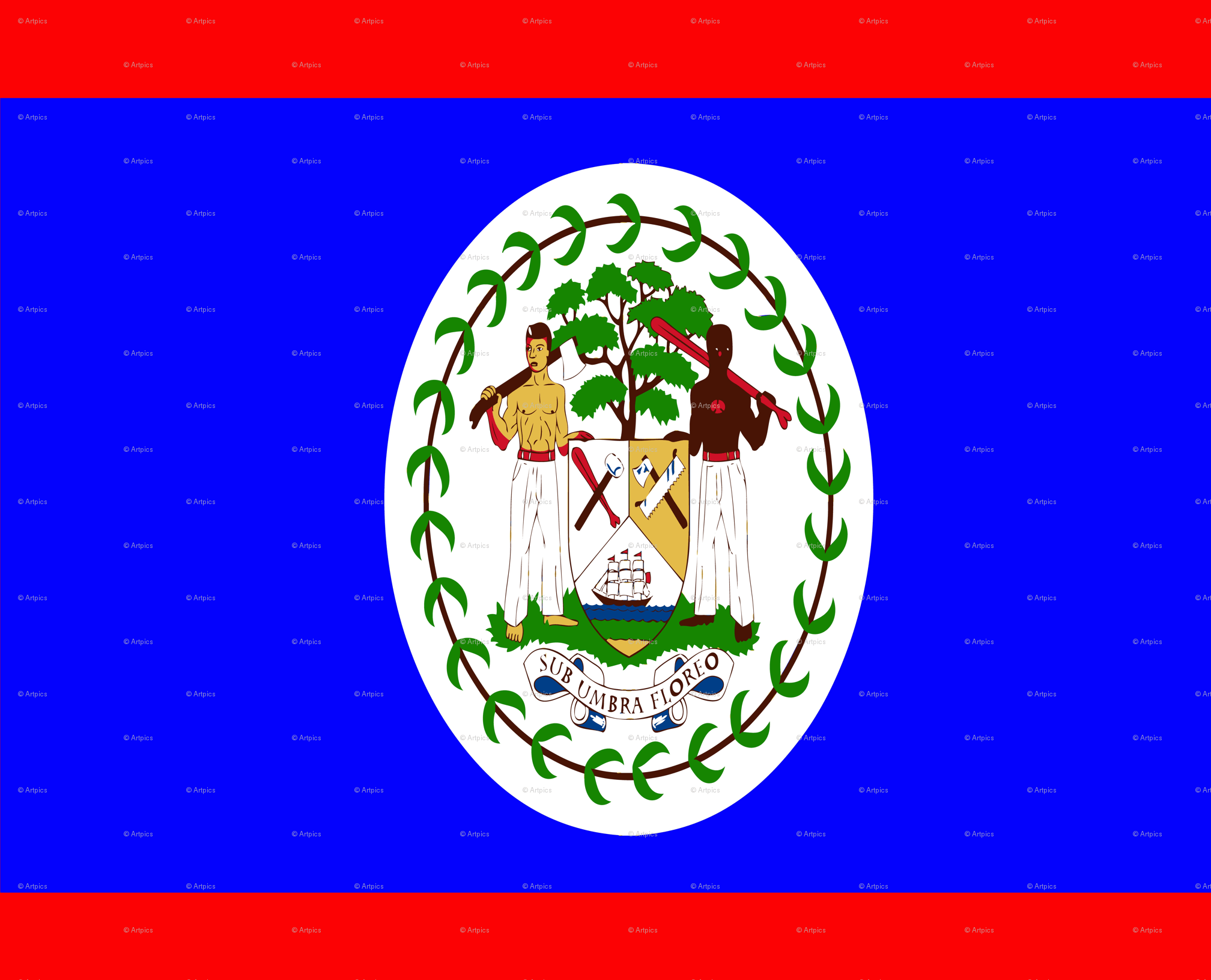 Flag of Belize wallpaper